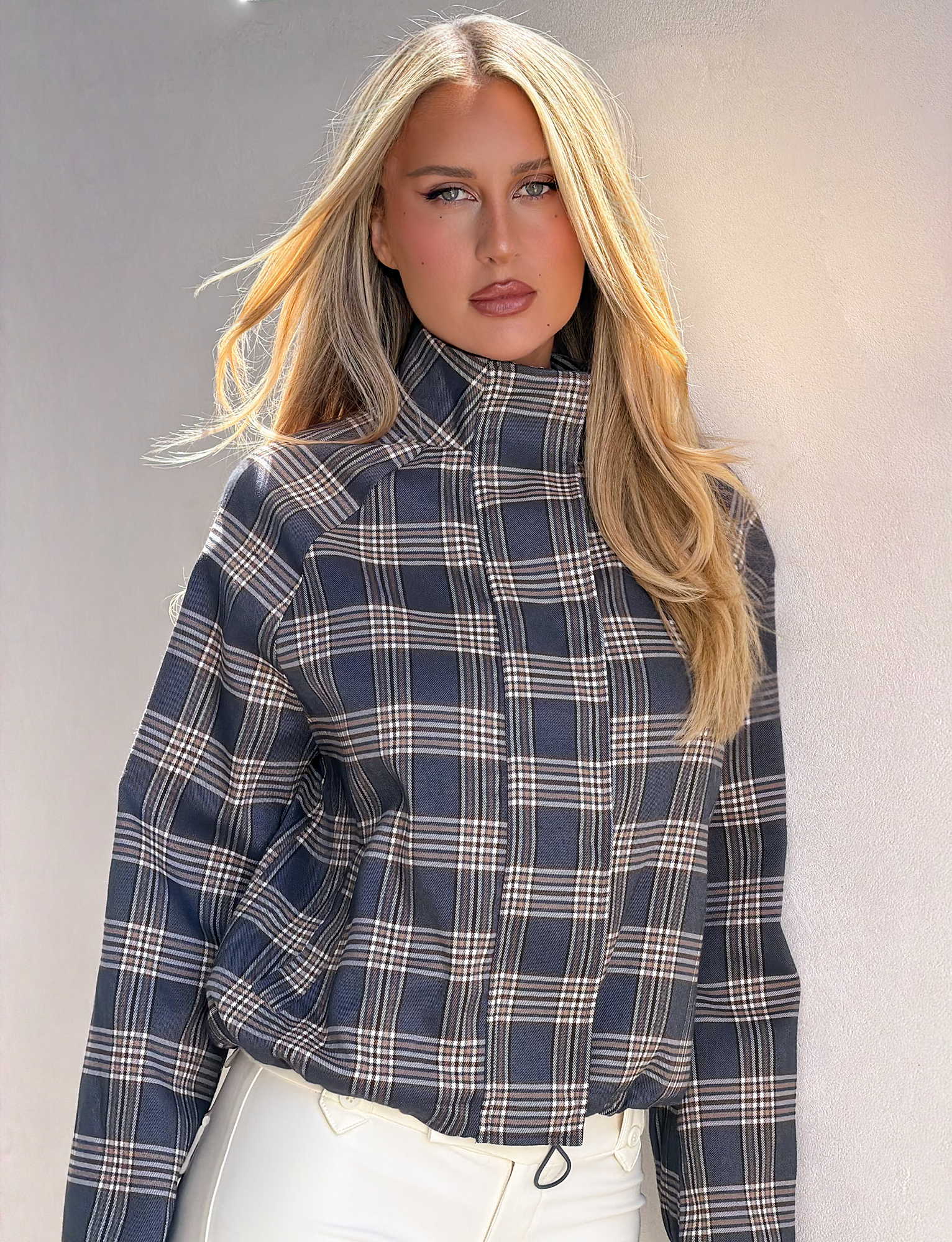 LENNEX JACKET - GREY CHECK - Image 4