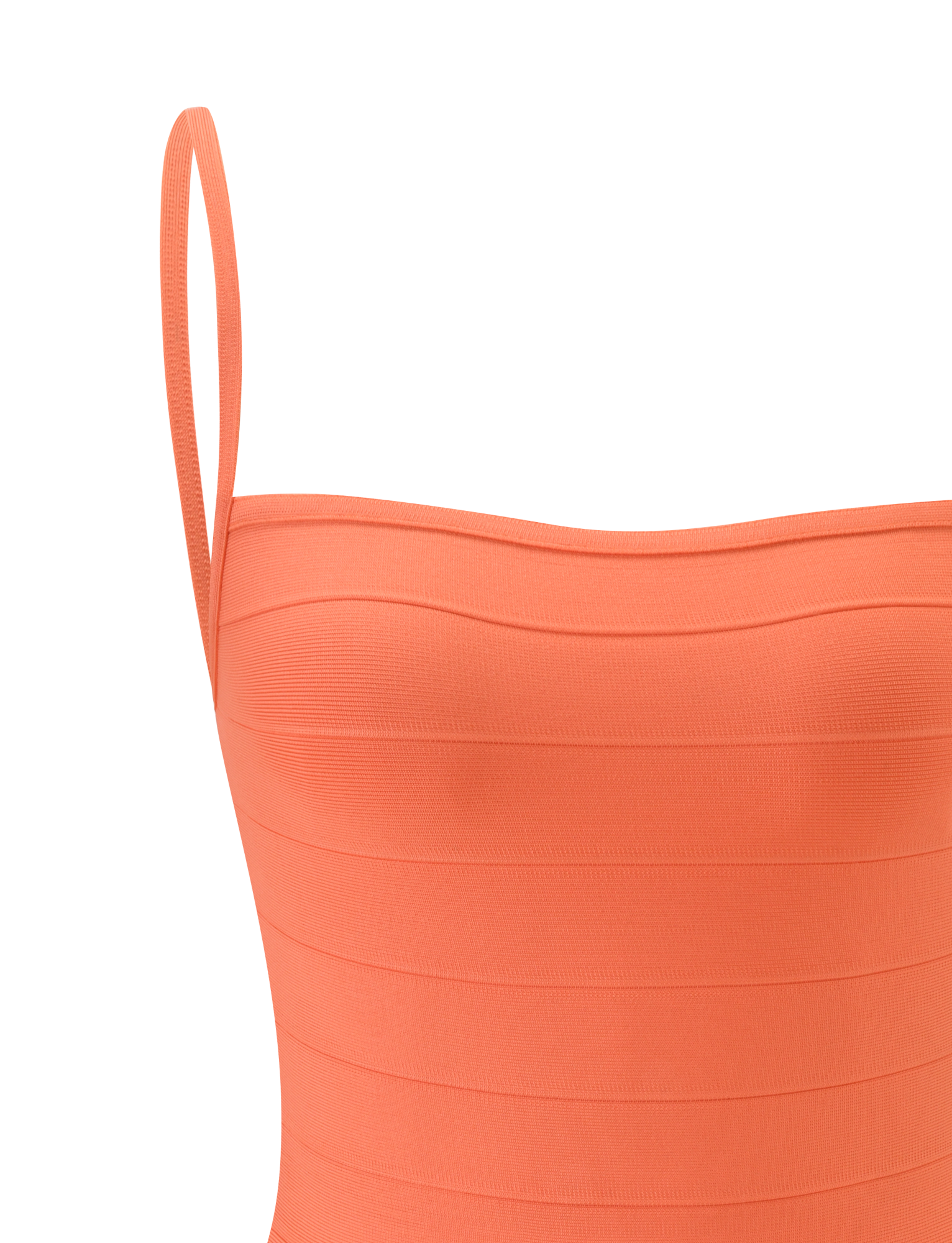 MIDORI BANDAGE DRESS - CORAL - Image 10