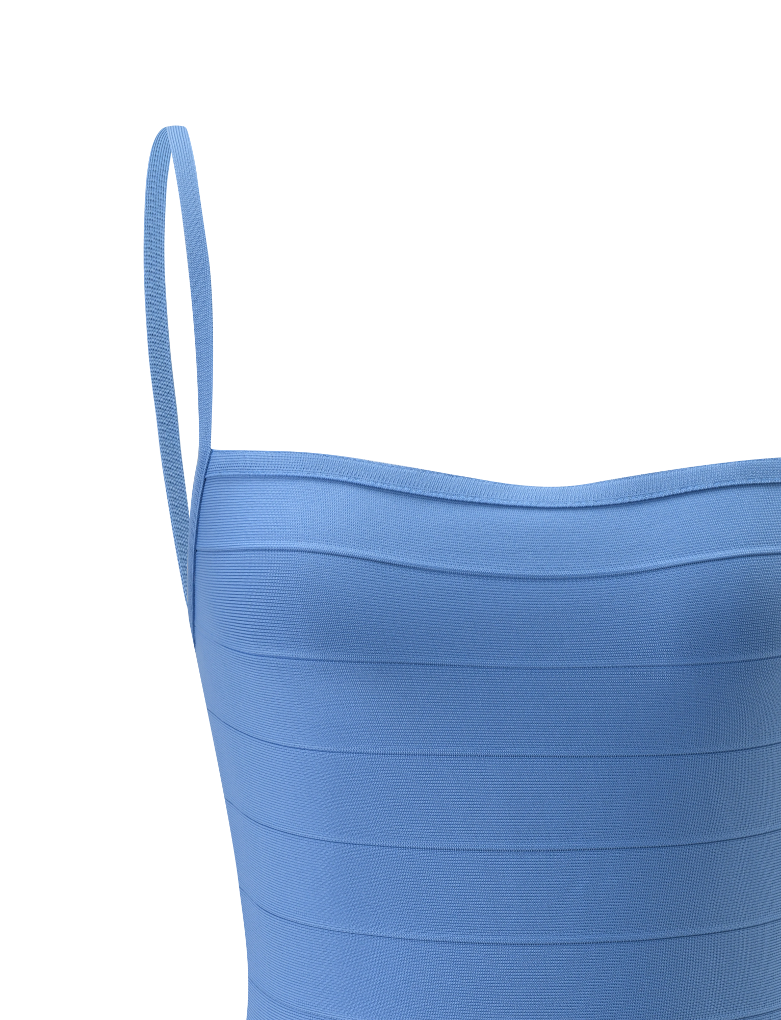 MIDORI BANDAGE DRESS - BLUE - Image 8