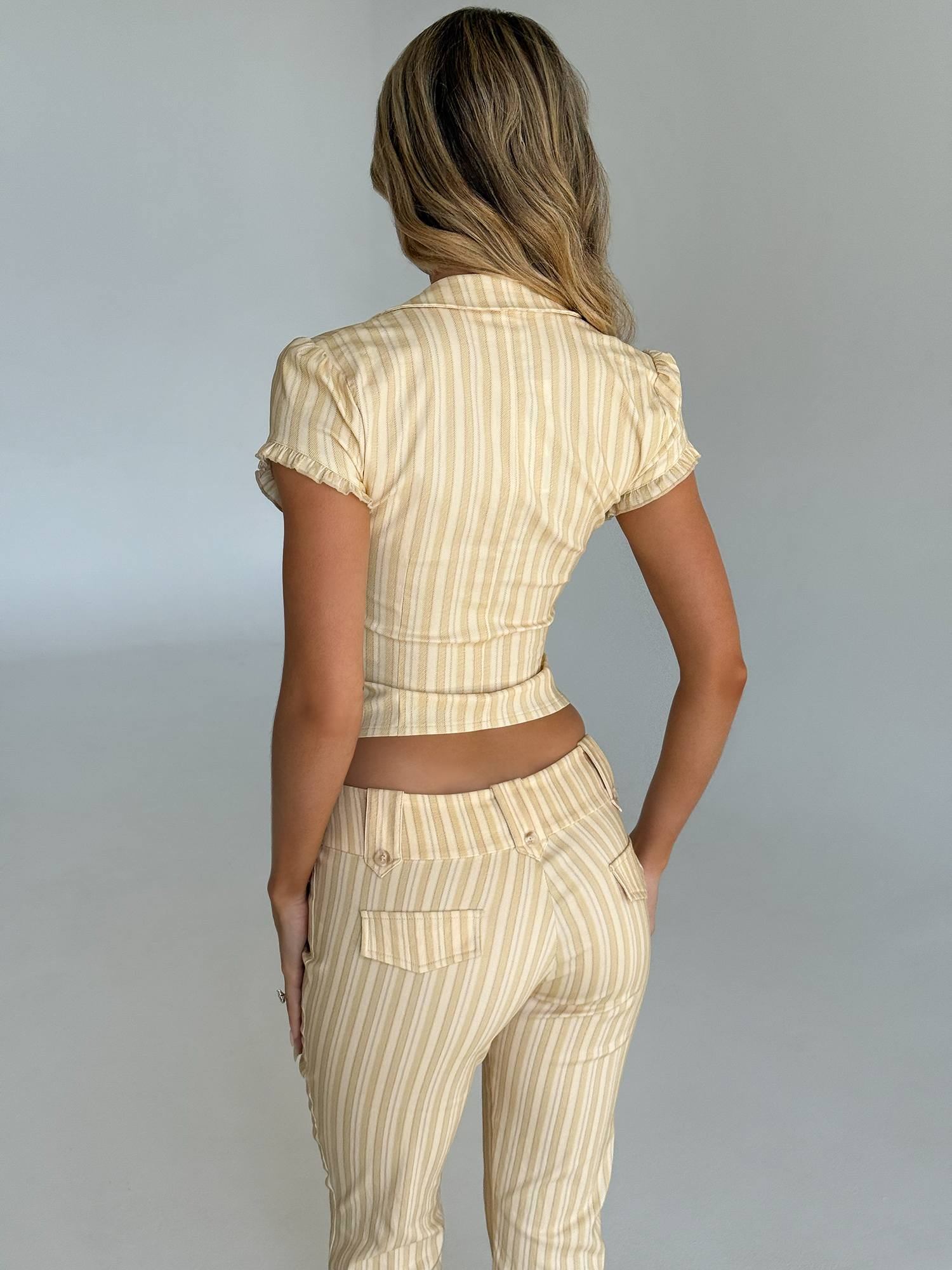 KITTIE CAPRI - YELLOW STRIPE - Image 9