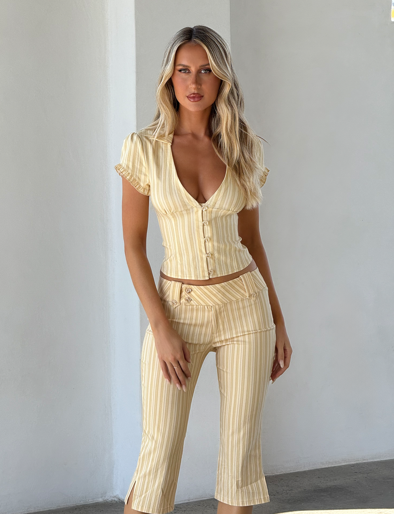 KITTIE SHIRT - YELLOW STRIPE - Image 4