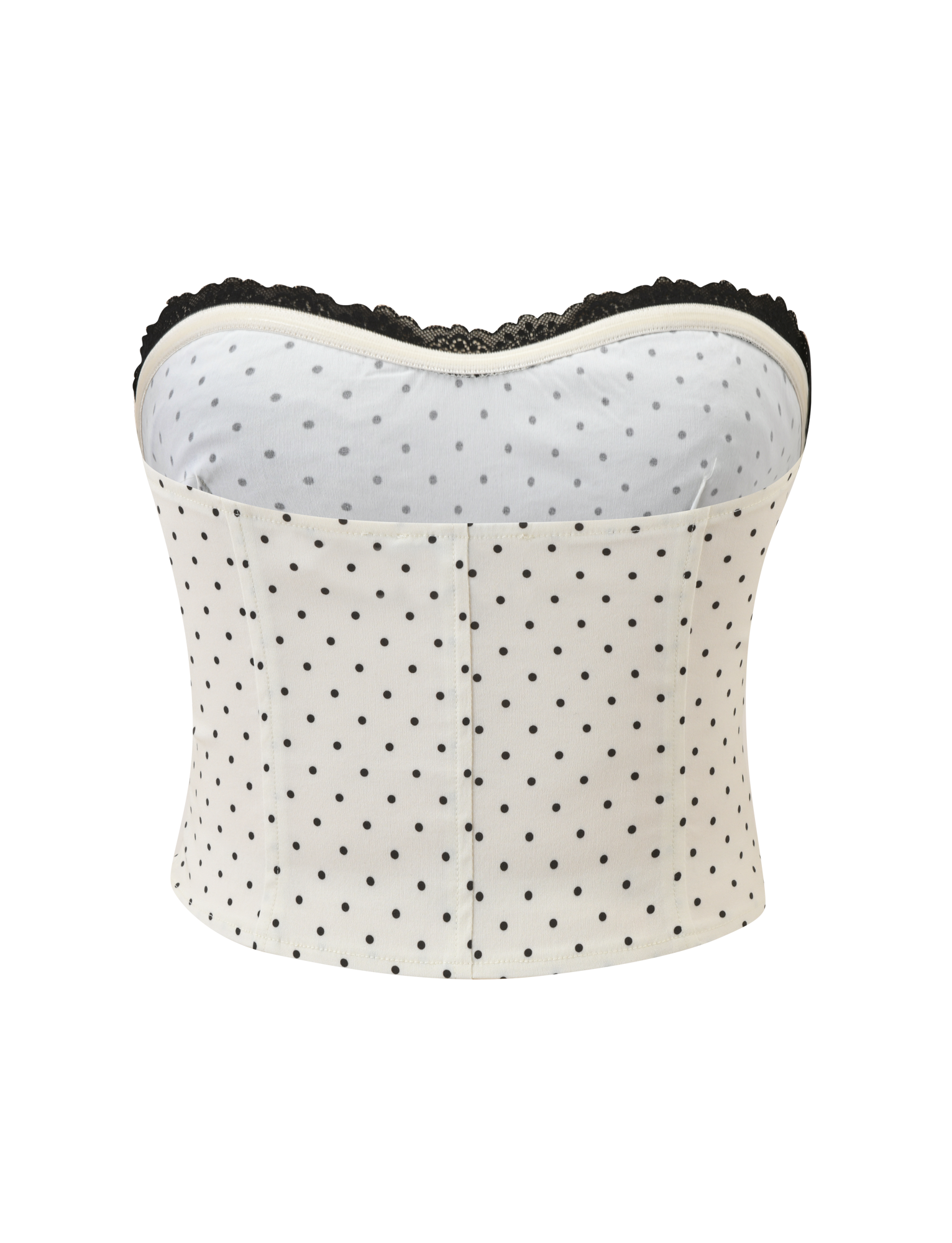 KITTIE LACE CORSET - CREAM DOT - Image 8