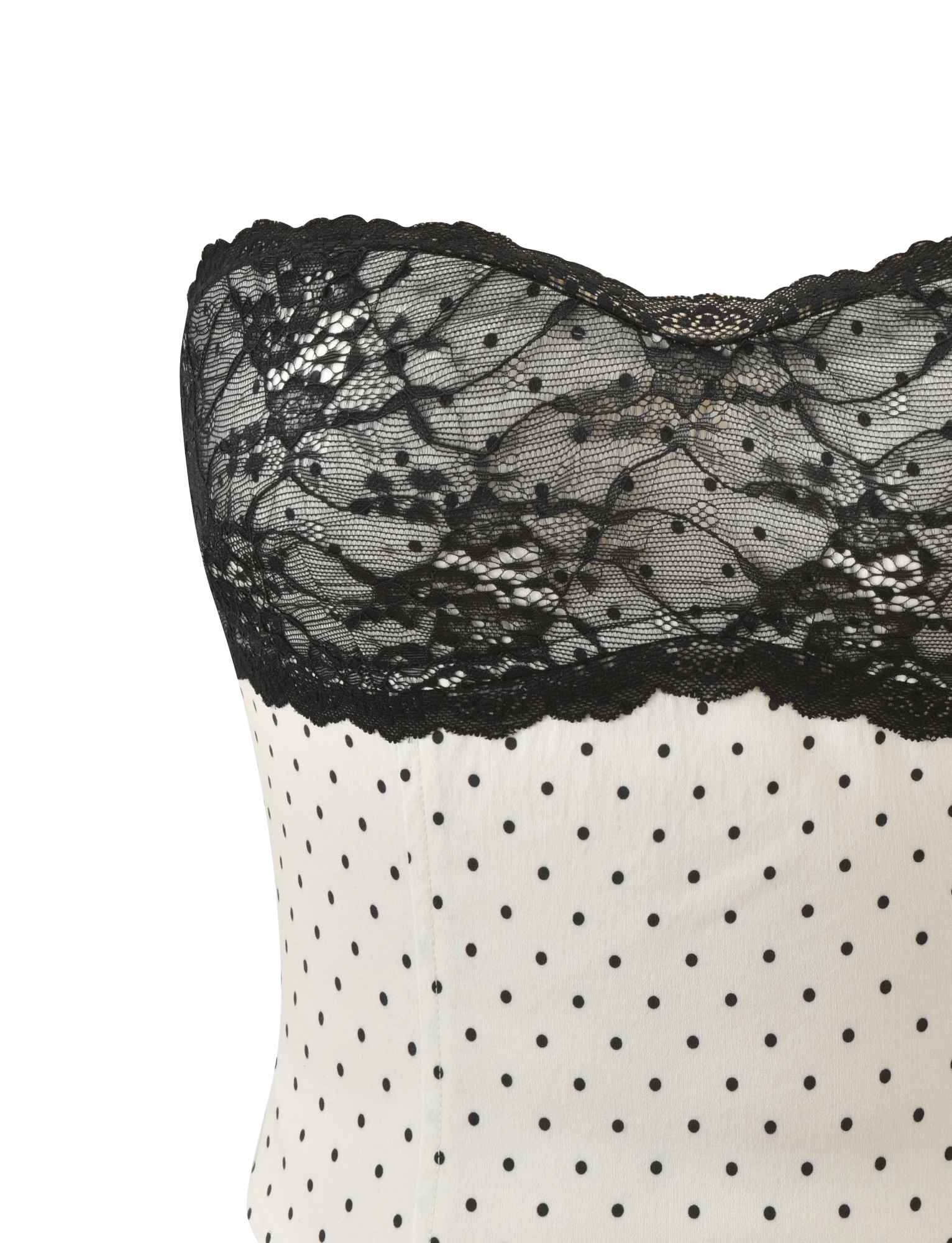 KITTIE LACE CORSET - CREAM DOT - Image 9