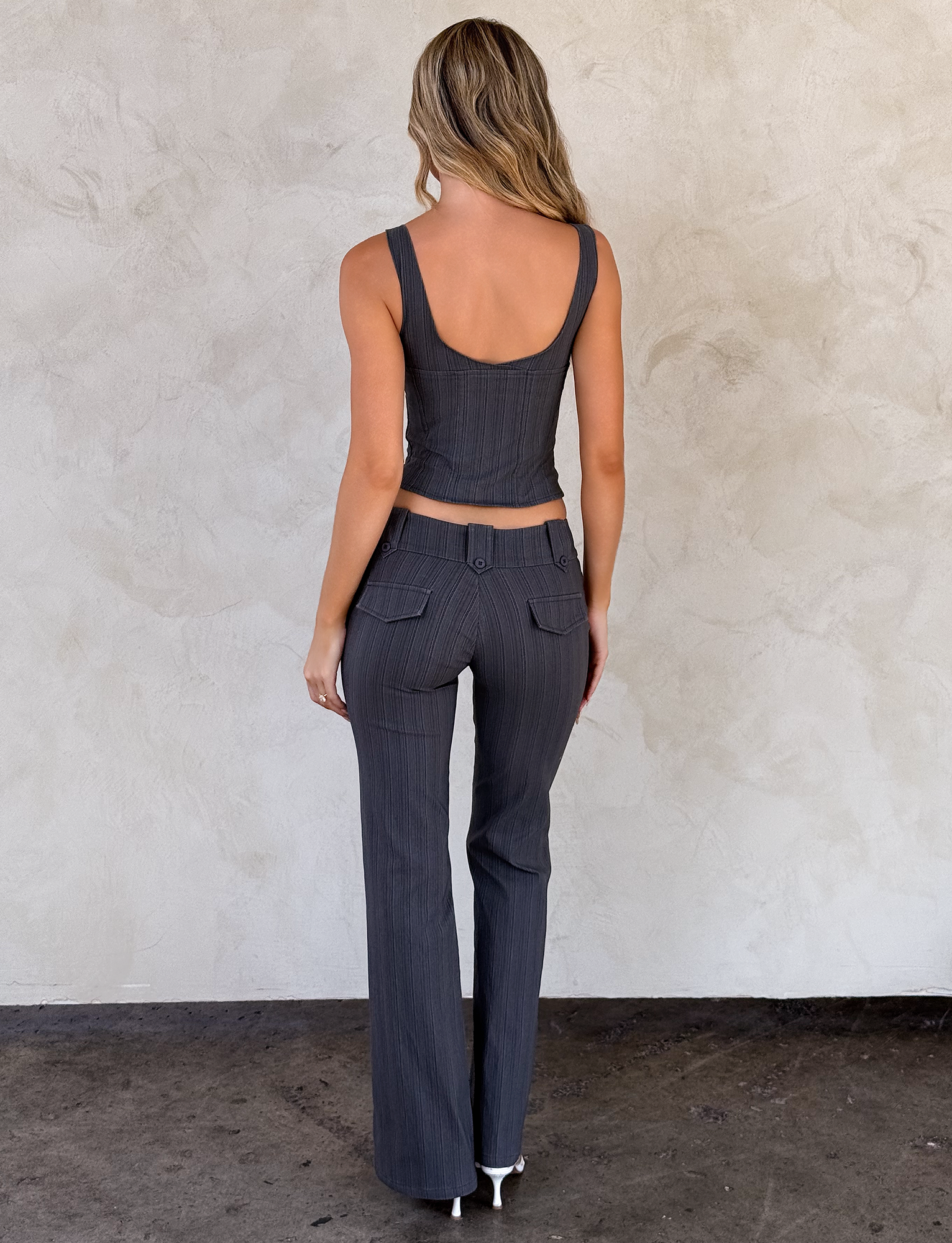 KITTIE PANT - GREY STRIPE - Image 3