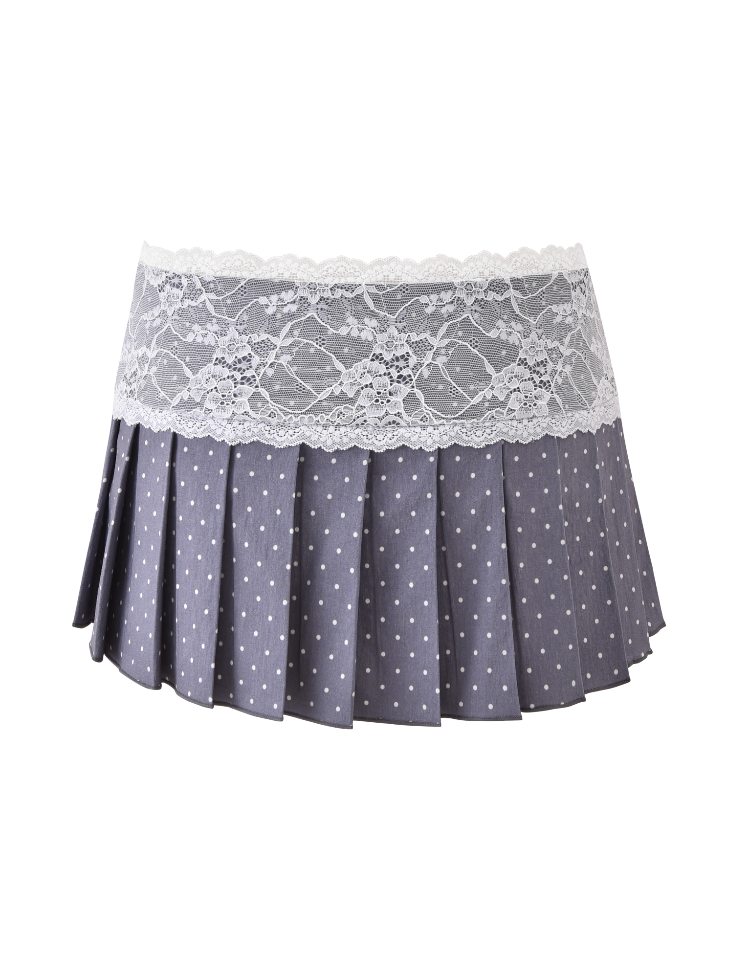 KITTIE LACE SKORT - GREY DOT - Image 9