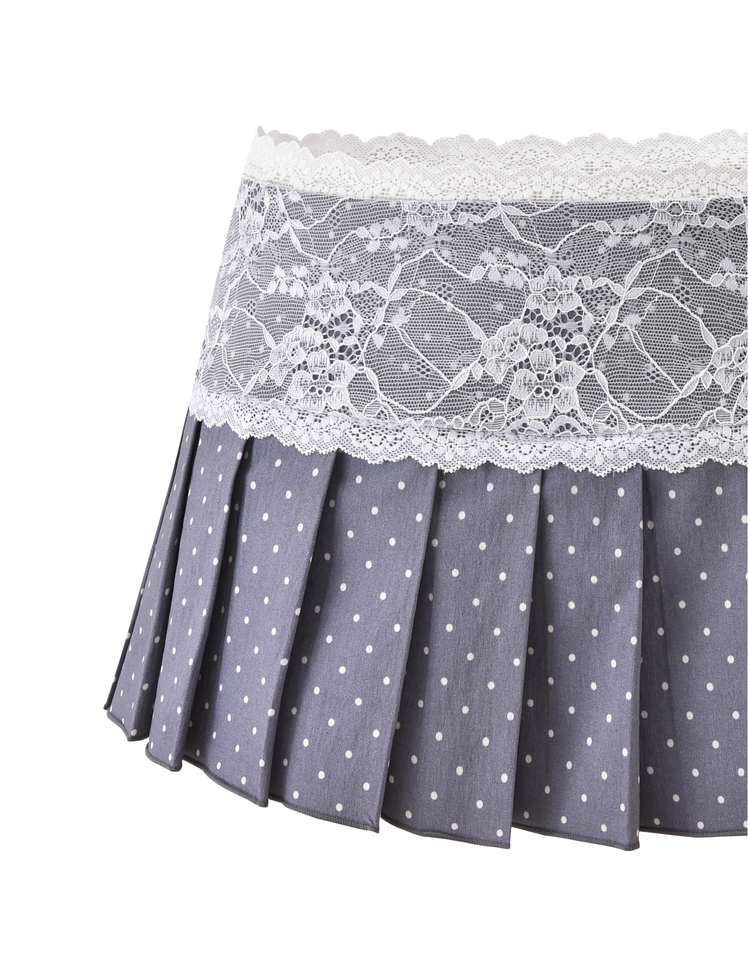 KITTIE LACE SKORT - GREY DOT - Image 10