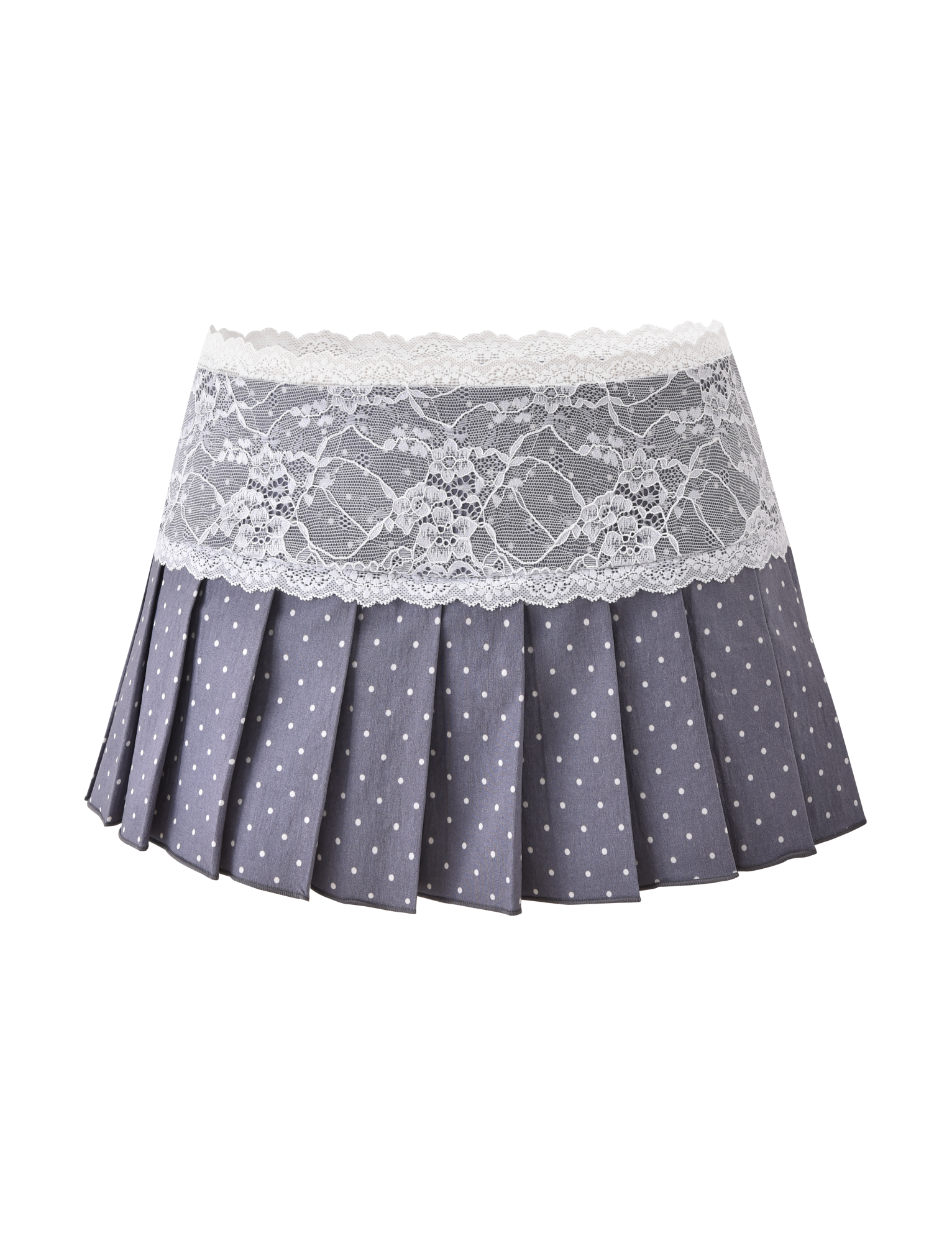KITTIE LACE SKORT - GREY DOT - Image 8