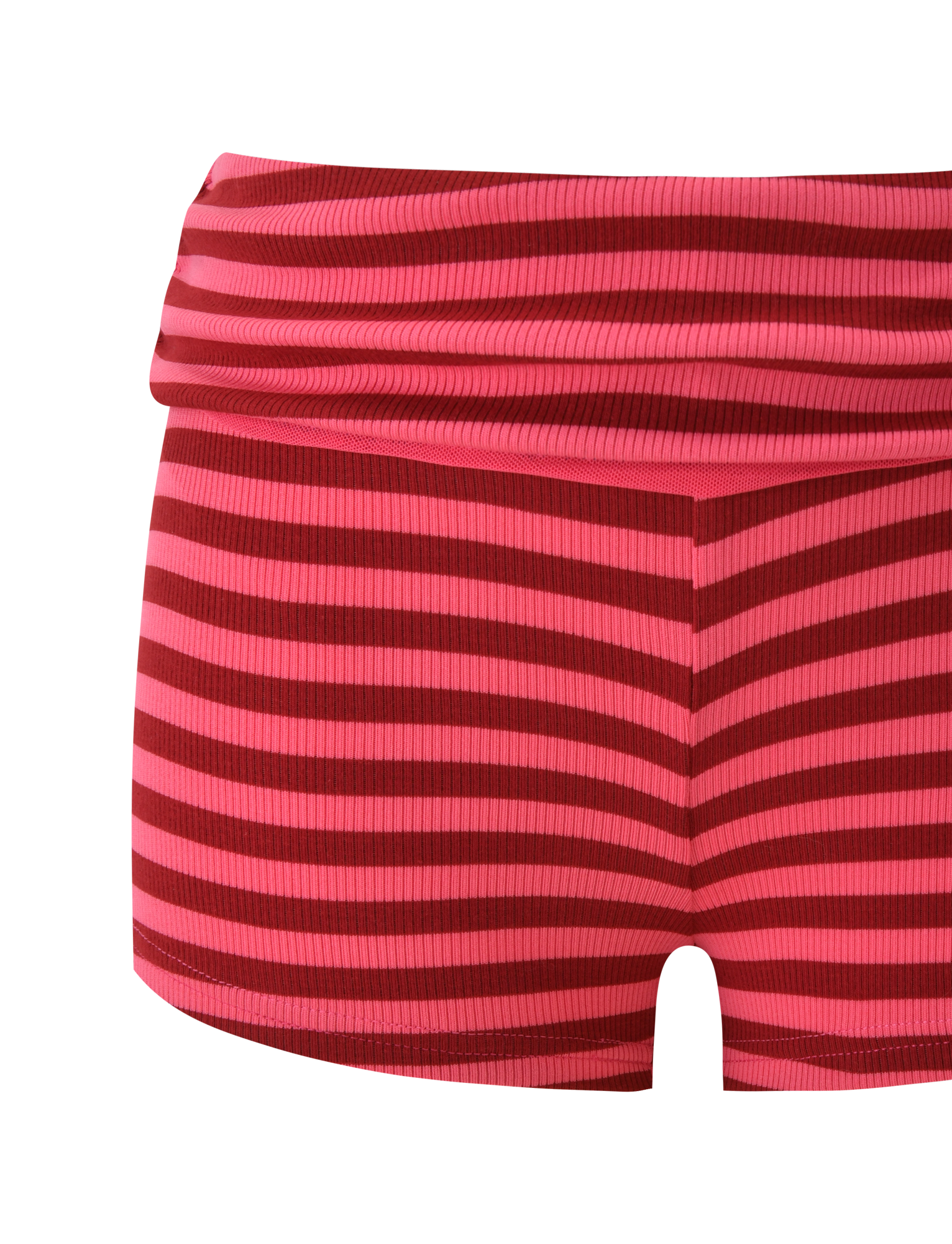 CERYS RIB SHORT - PINK RED STRIPE - Image 8