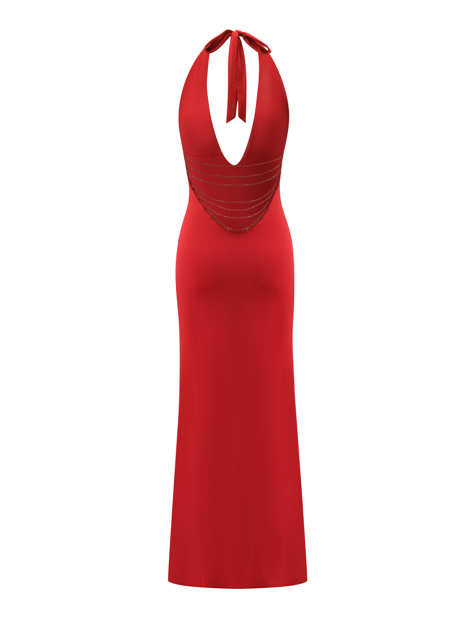 SOLYNE MAXI DRESS - RED - Image 8