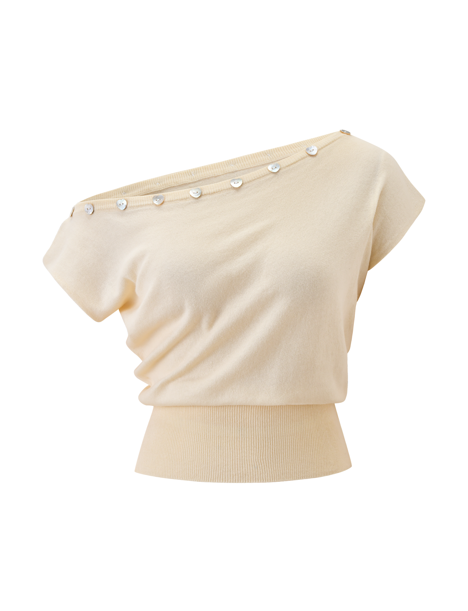 TYLA SLEEVELESS KNIT TOP - CREAM - Image 7