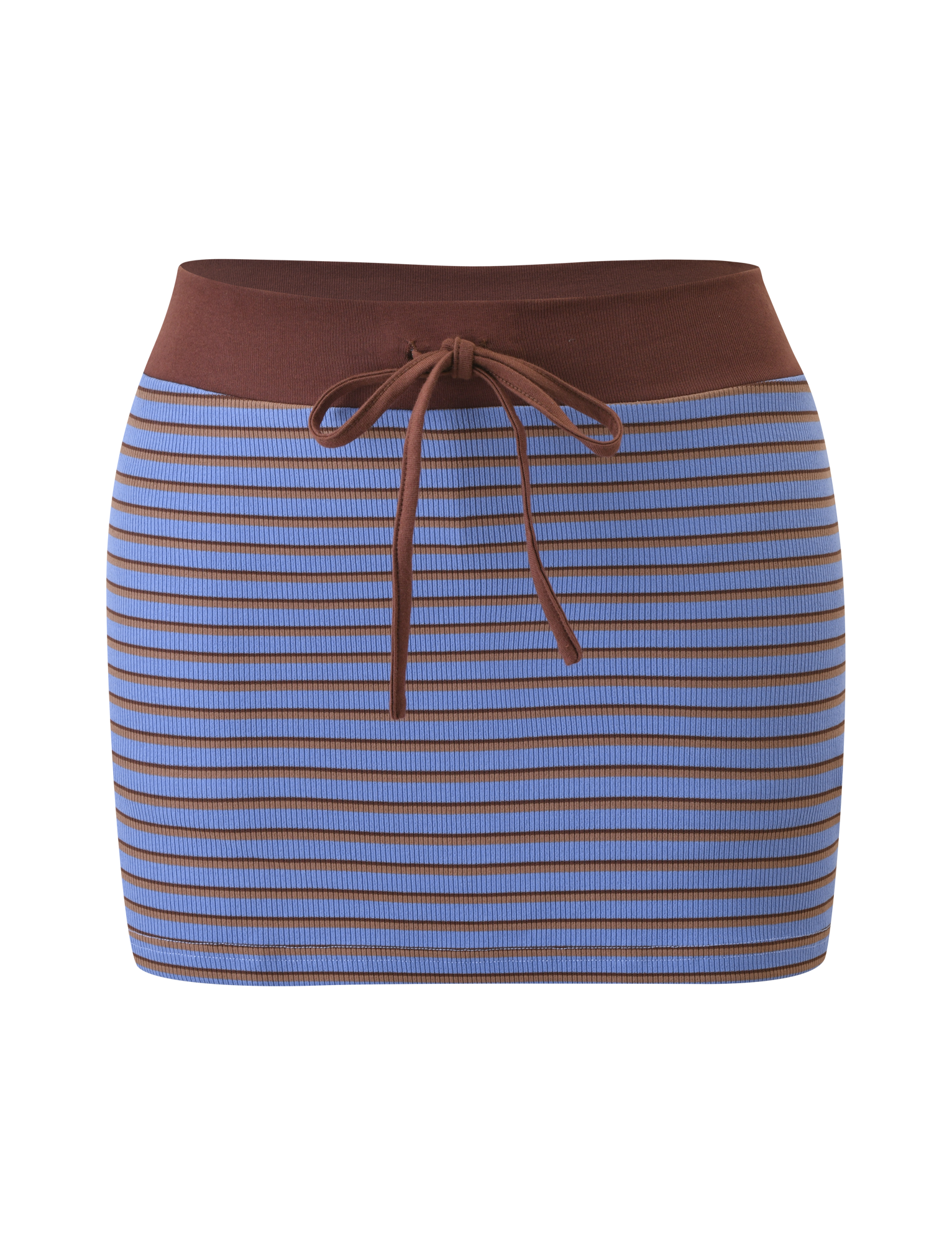 KAYDIN SKORT - BLUE AND BROWN STRIPE - Image 6