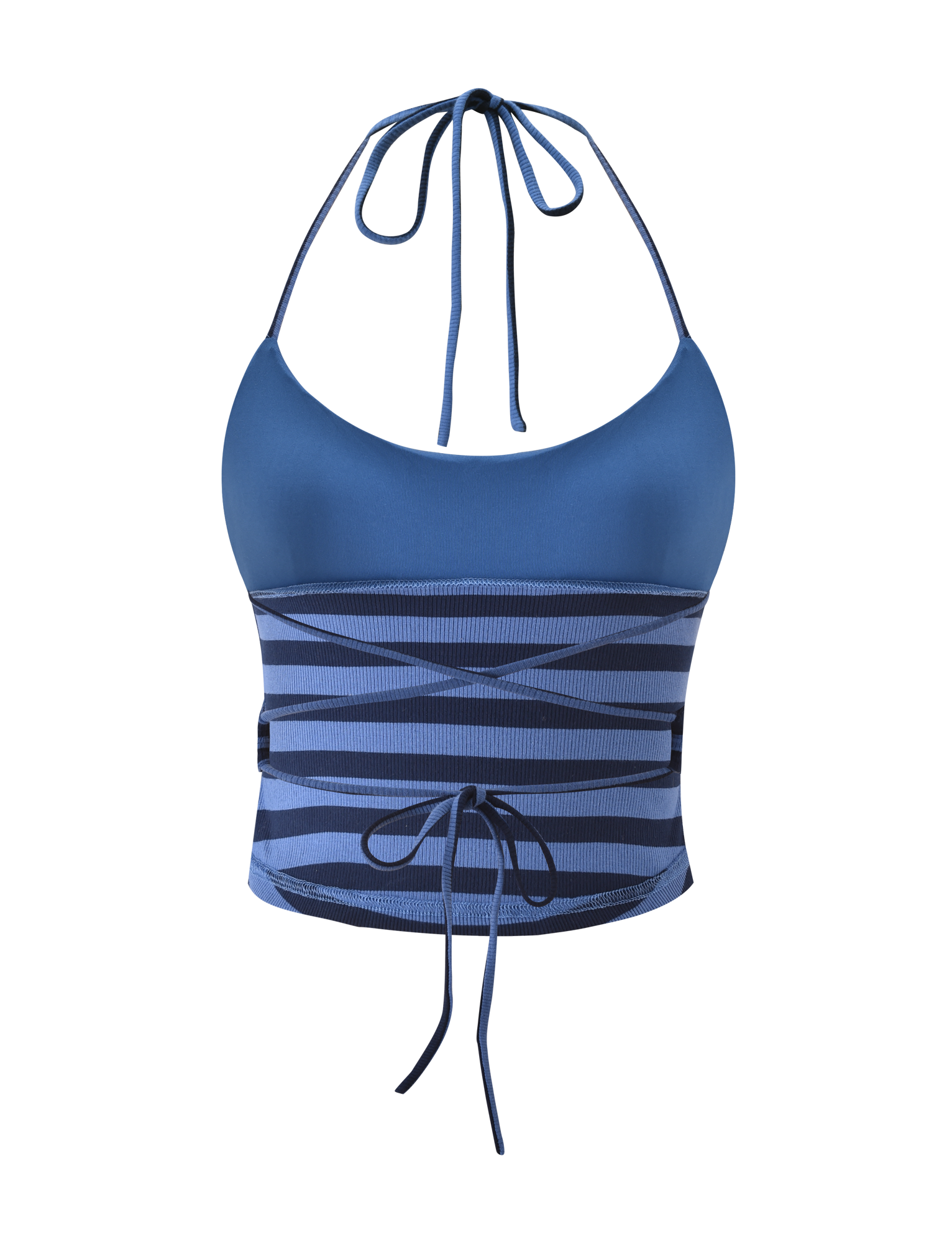 CERYS RIB TOP - BLUE NAVY STRIPE - Image 9