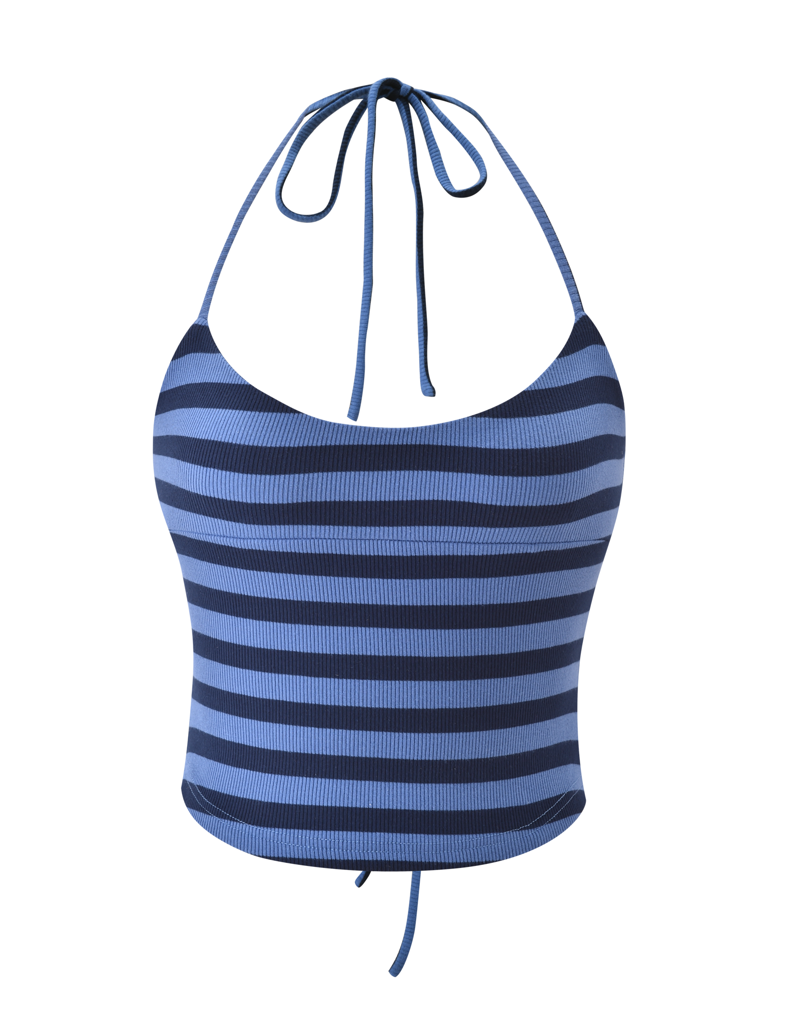 CERYS RIB TOP - BLUE NAVY STRIPE - Image 8