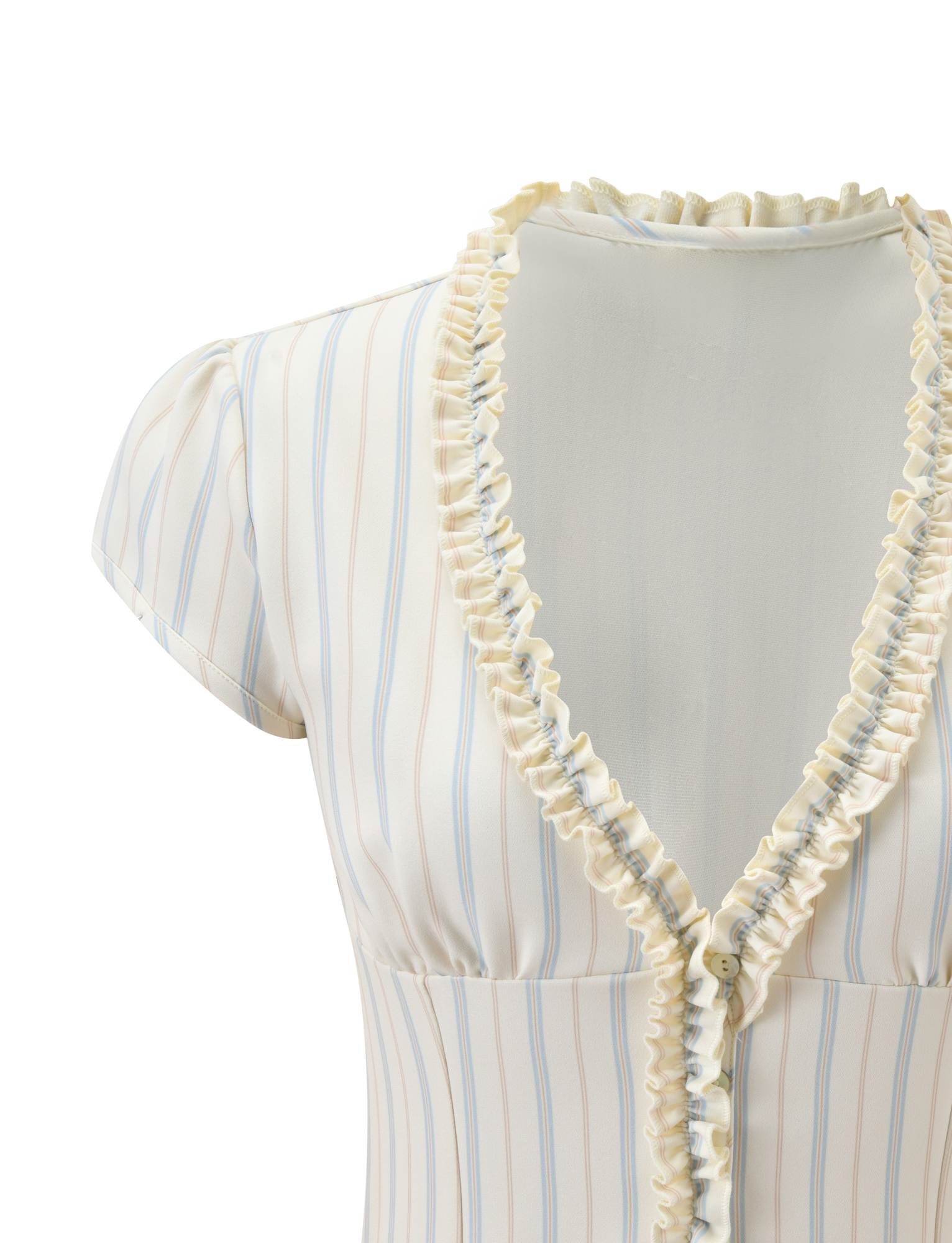 VALERIE RUFFLE TOP - STRIPE - Image 10