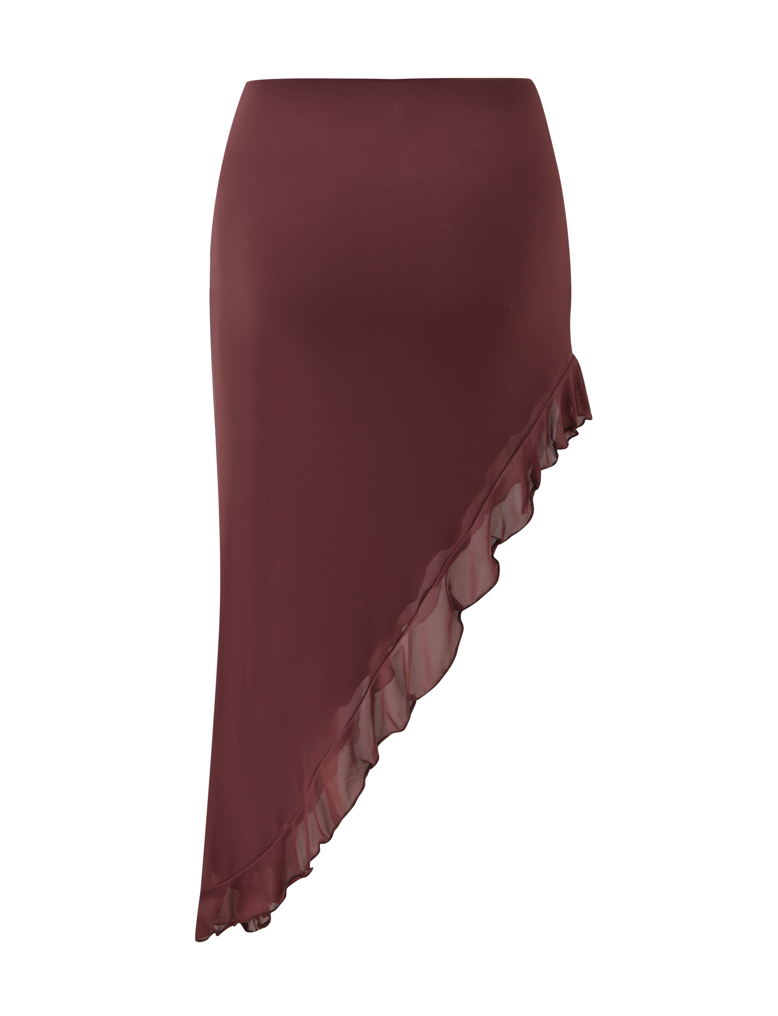 GEORGIE DIAMANTE HI LO SKIRT - CHOCOLATE - Image 7