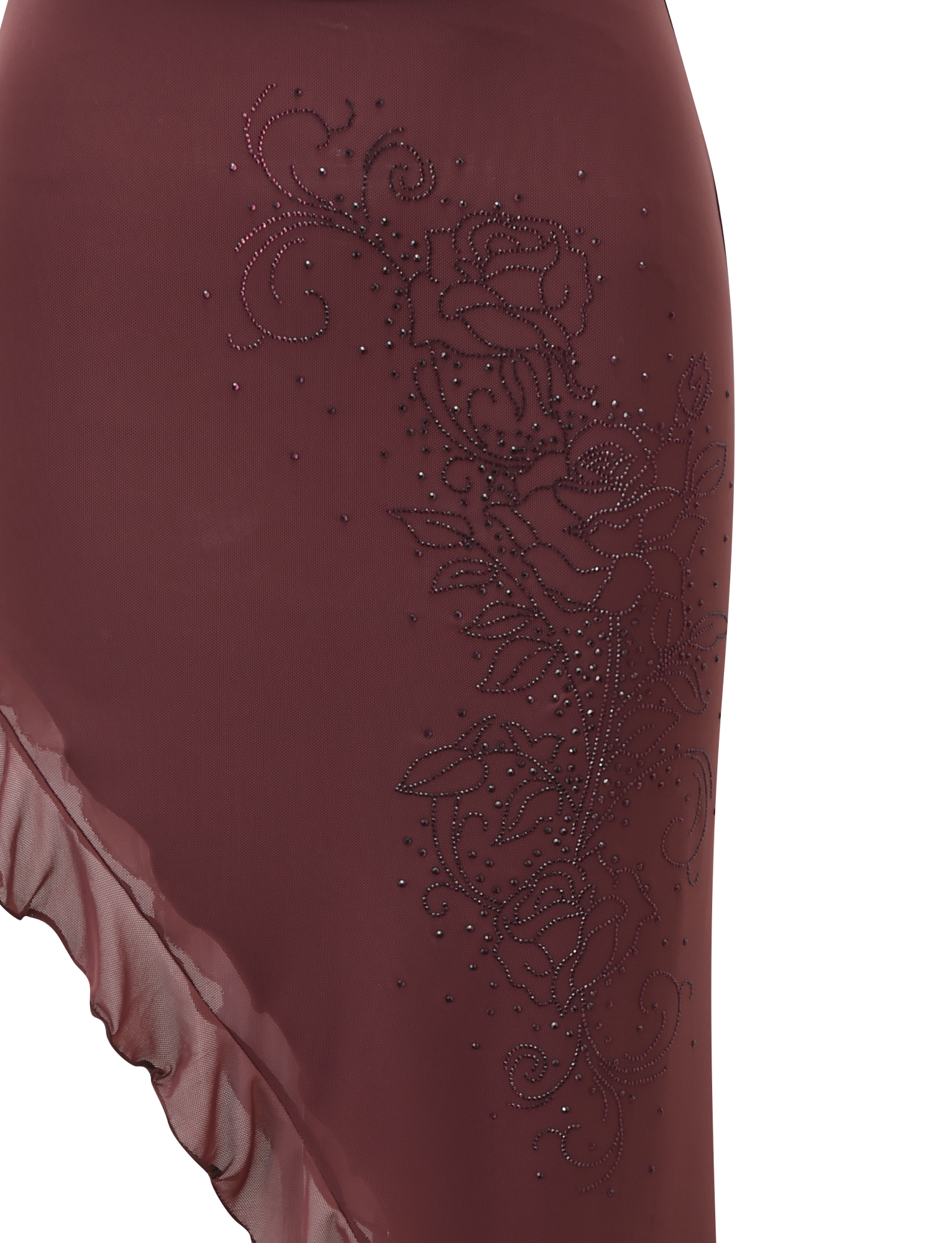 GEORGIE DIAMANTE HI LO SKIRT - CHOCOLATE - Image 8