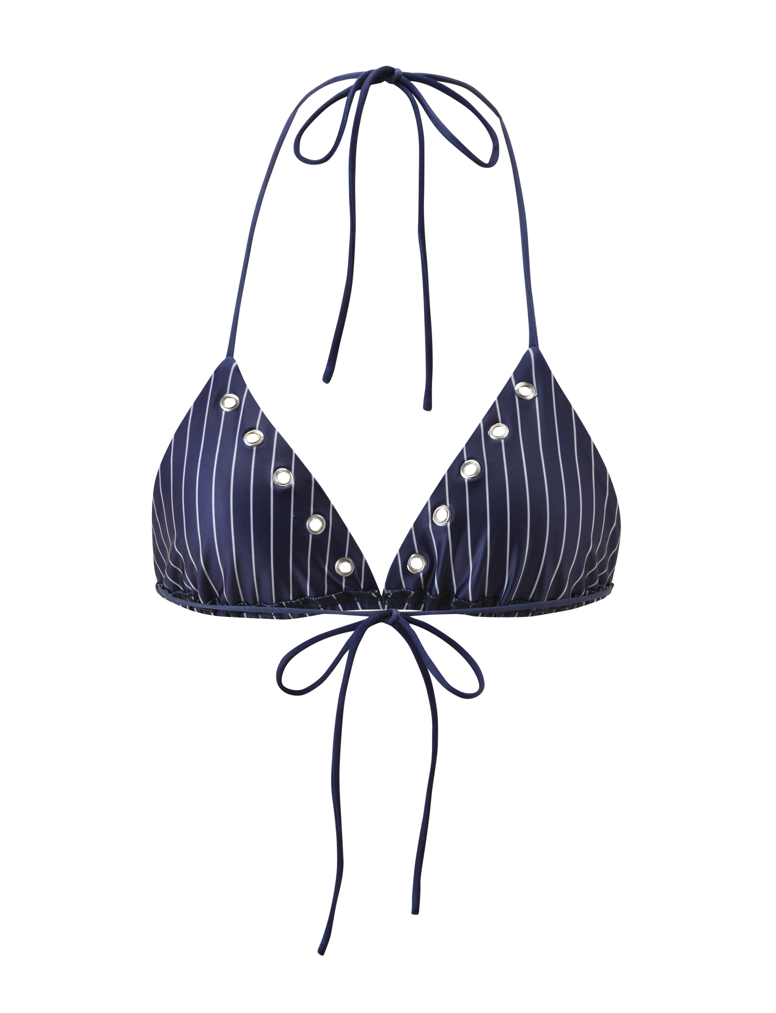 MARREN BIKINI TOP - NAVY PINSTRIPE - Image 7