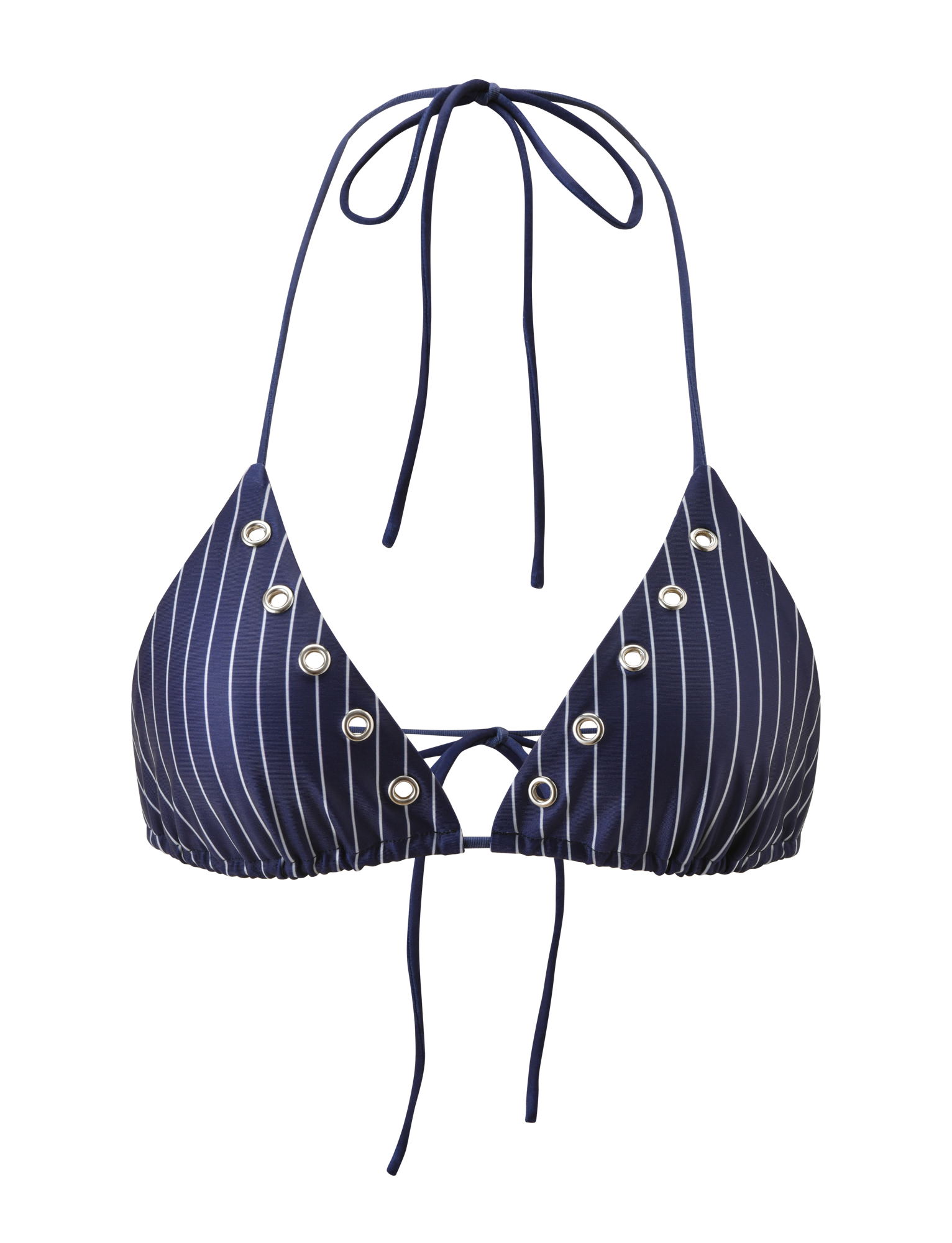 MARREN BIKINI TOP - NAVY PINSTRIPE - Image 6