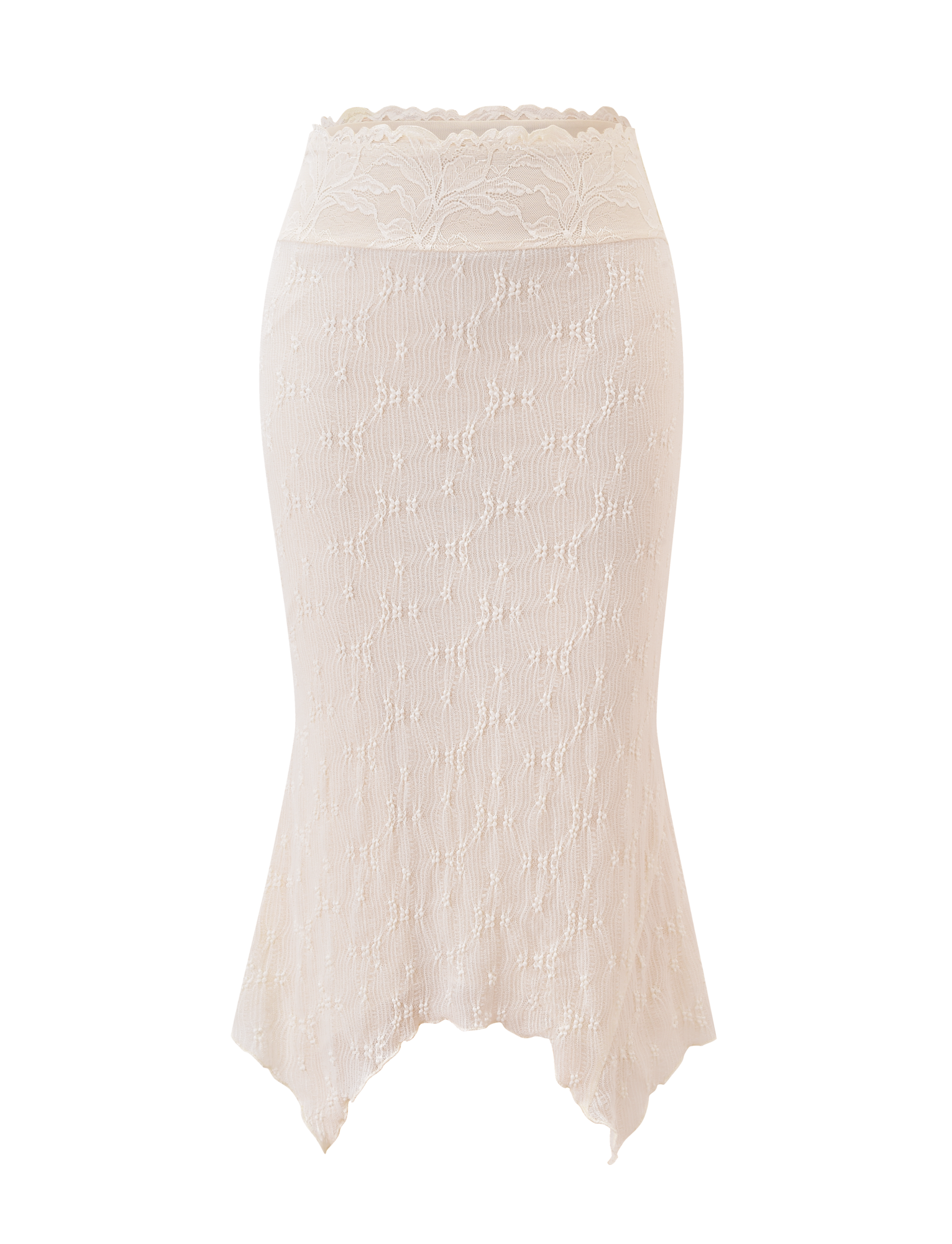 KATERINA MIDI SKIRT - CREAM - Image 5