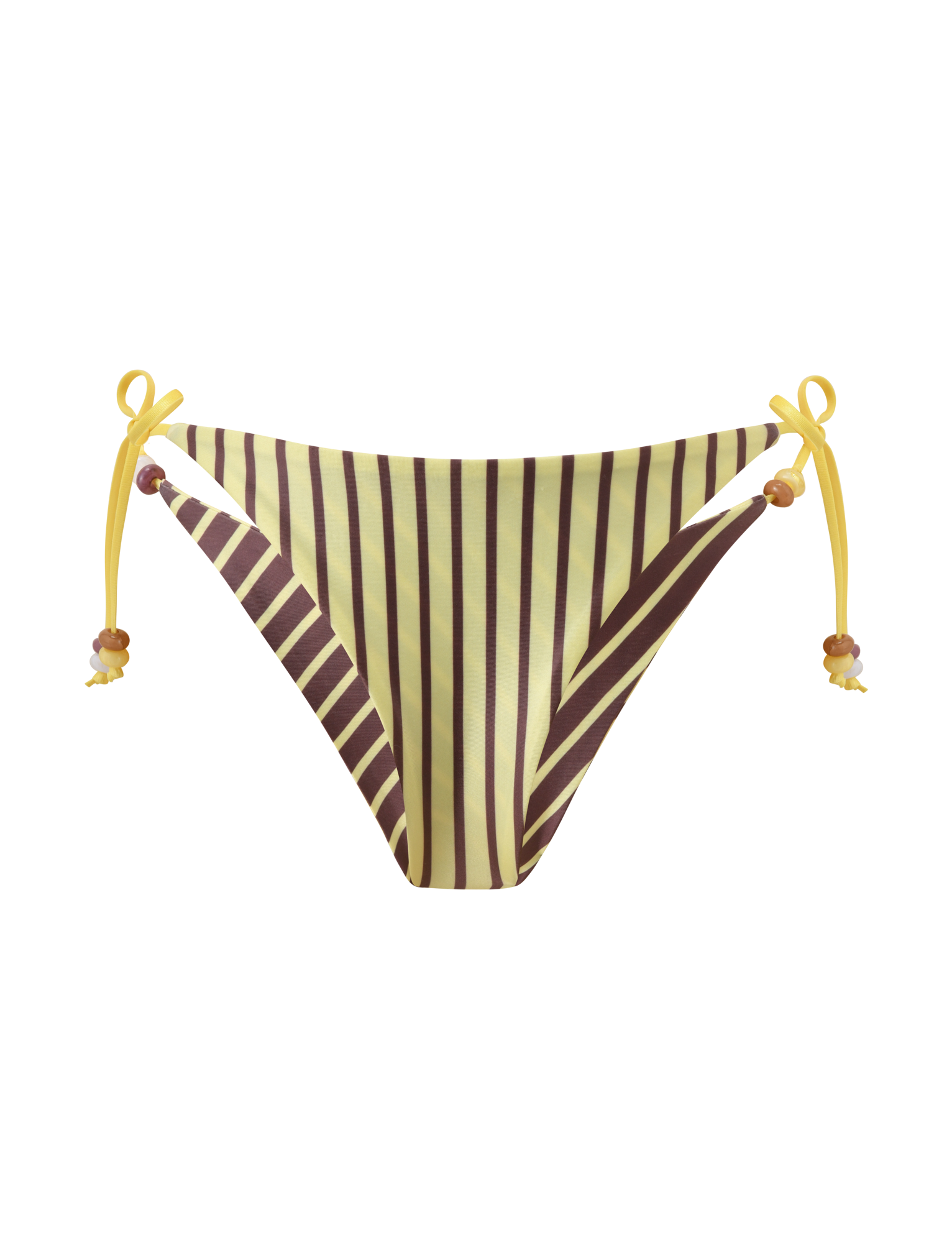 FINLEA REVERSIBLE BIKINI BOTTOM - BROWN AND YELLOW STRIPE - Image 13
