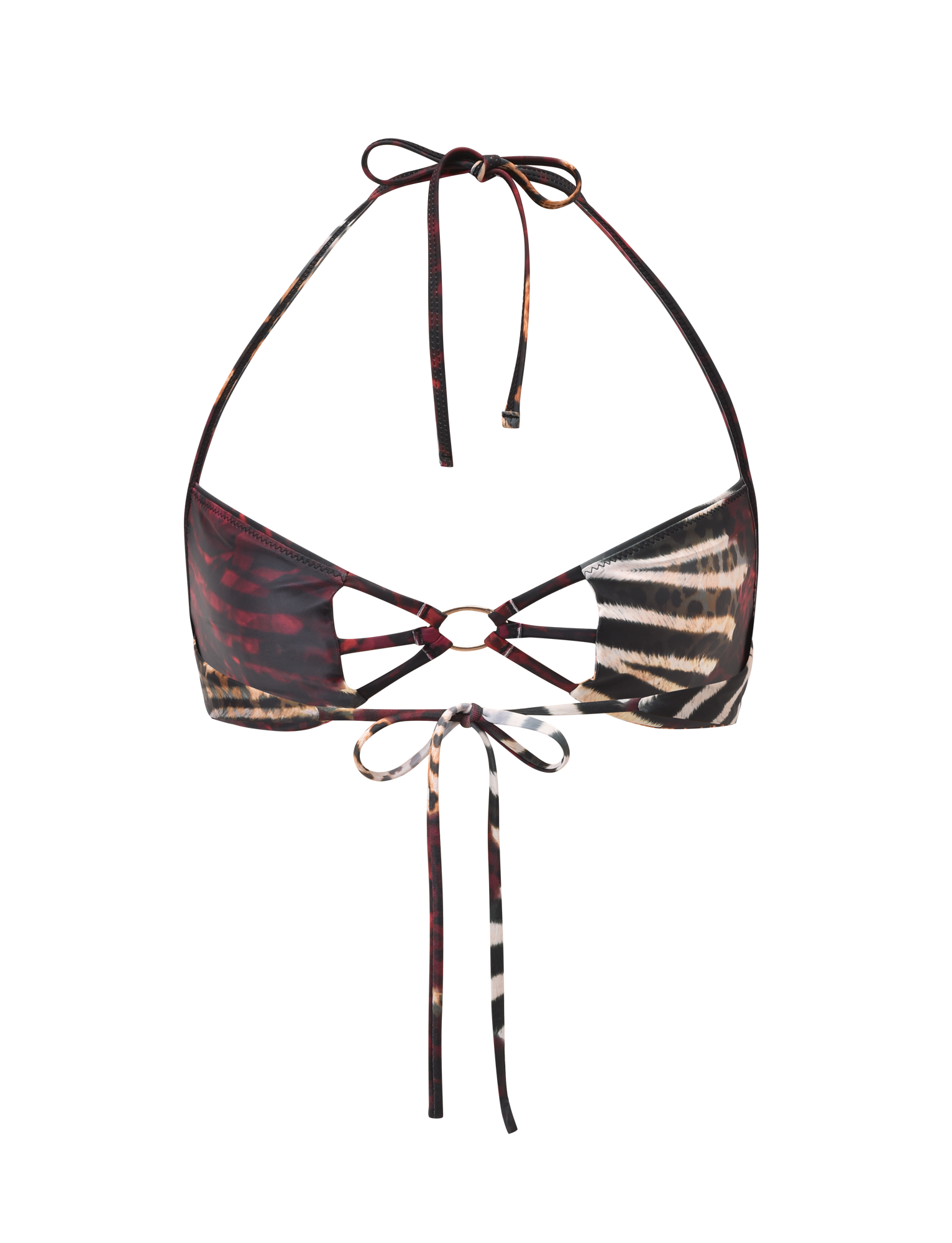 SHARLI BIKINI TOP - MIXED ANIMAL PRINT - Image 9