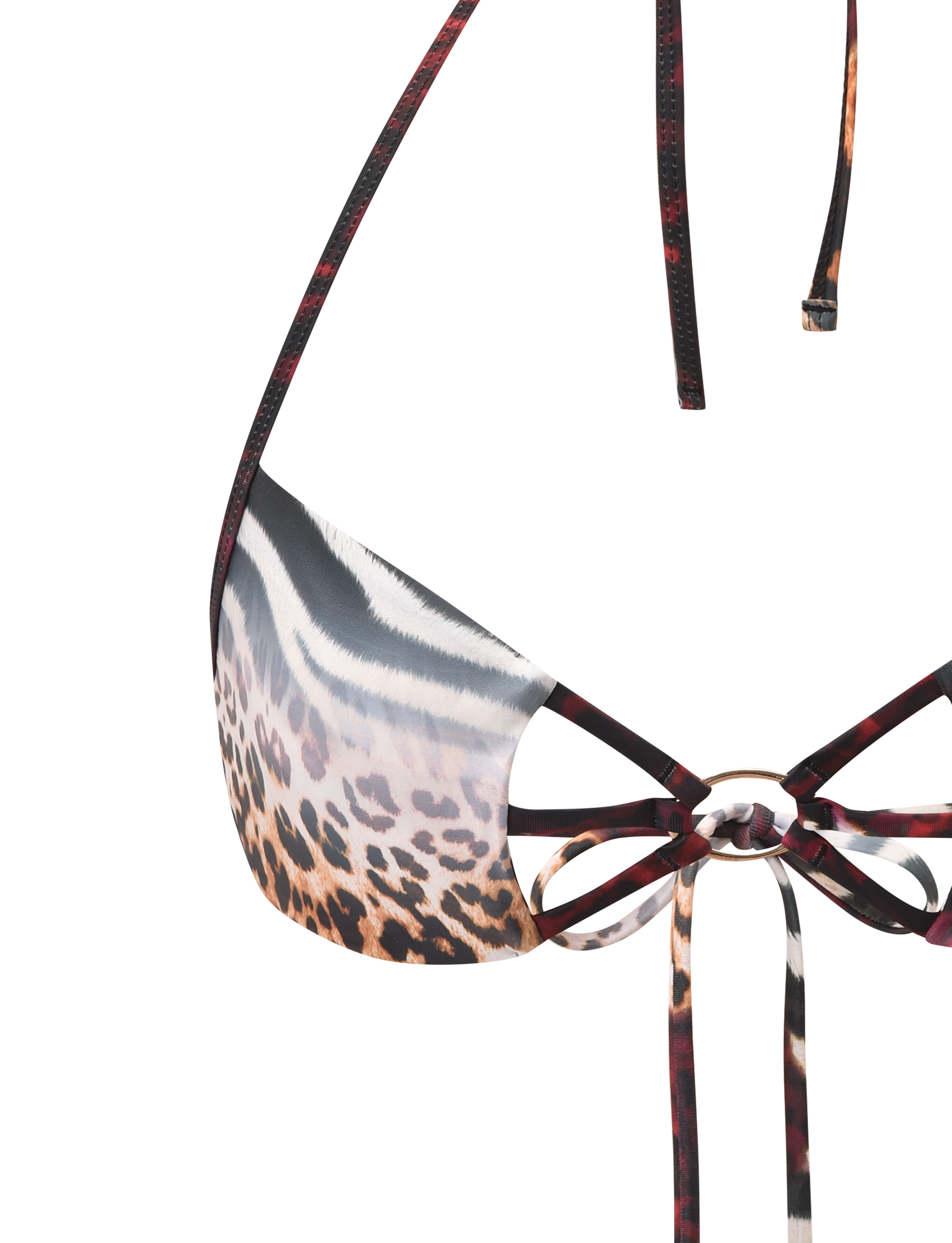 SHARLI BIKINI TOP - MIXED ANIMAL PRINT - Image 10