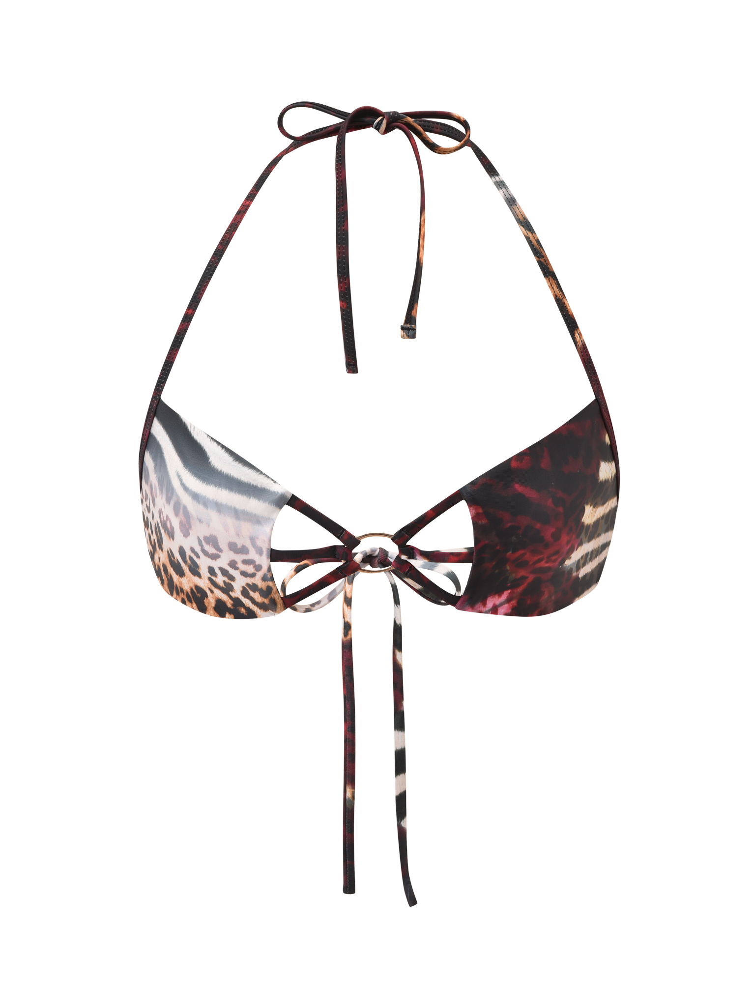 SHARLI BIKINI TOP - MIXED ANIMAL PRINT - Image 8