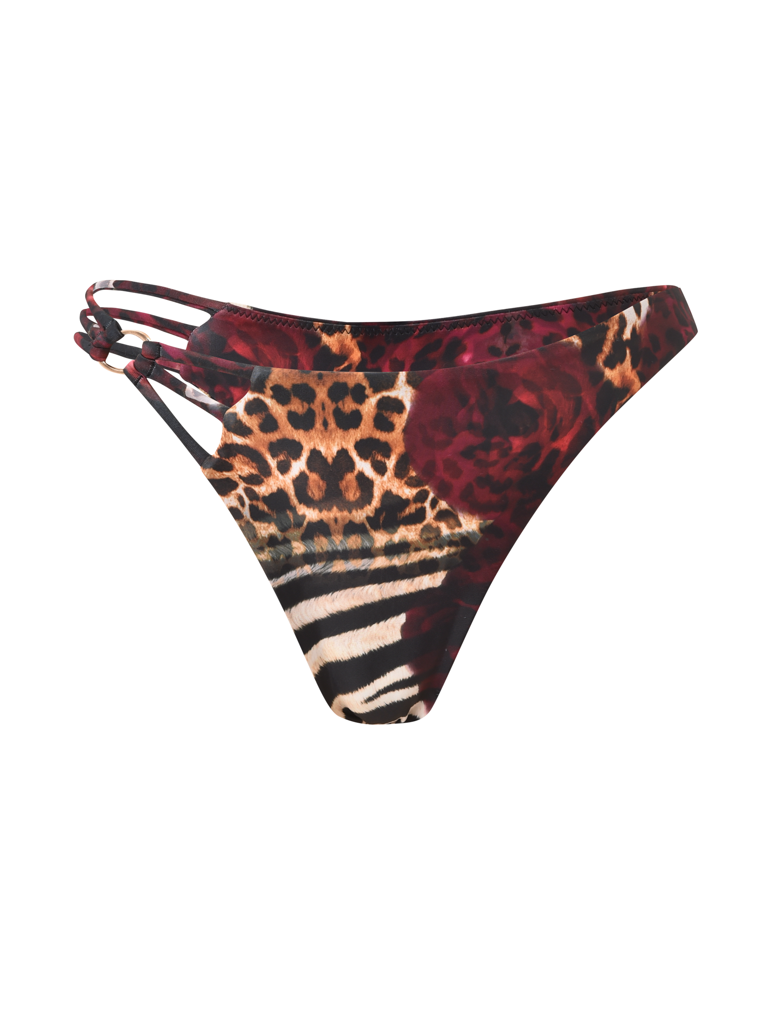 SHARLI BIKINI BOTTOM - MIXED ANIMAL PRINT - Image 5