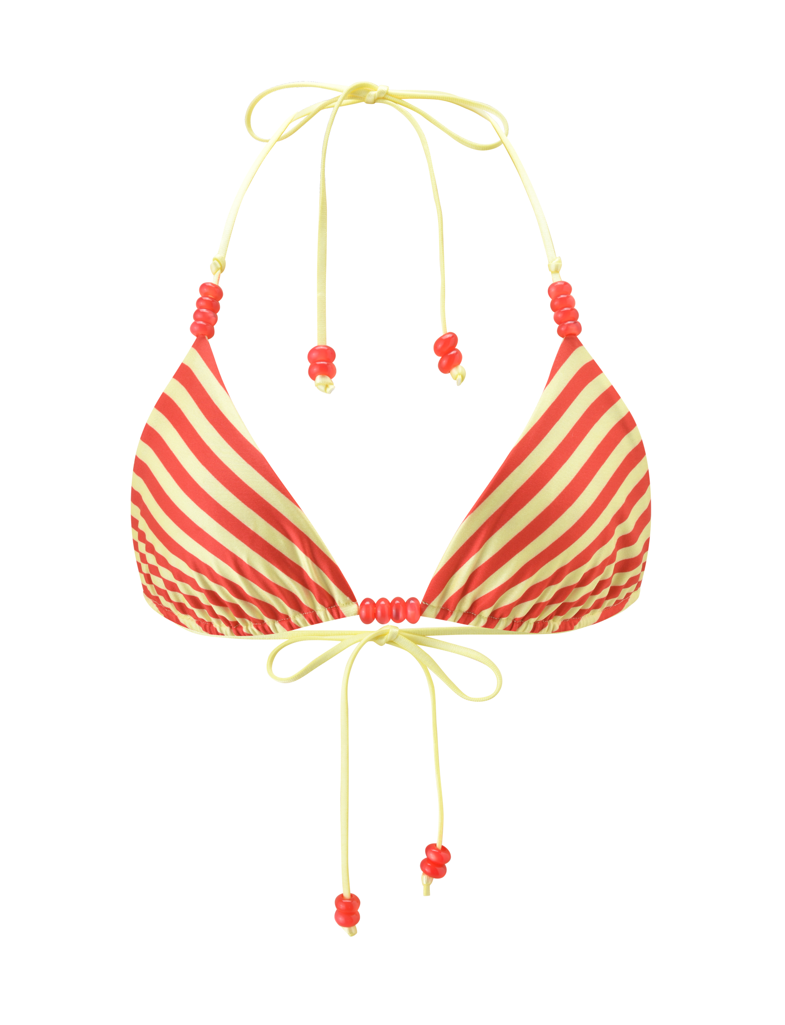 FINLEA REVERSIBLE BIKINI TOP - RED YELLOW DOT AND STRIPE - Image 9