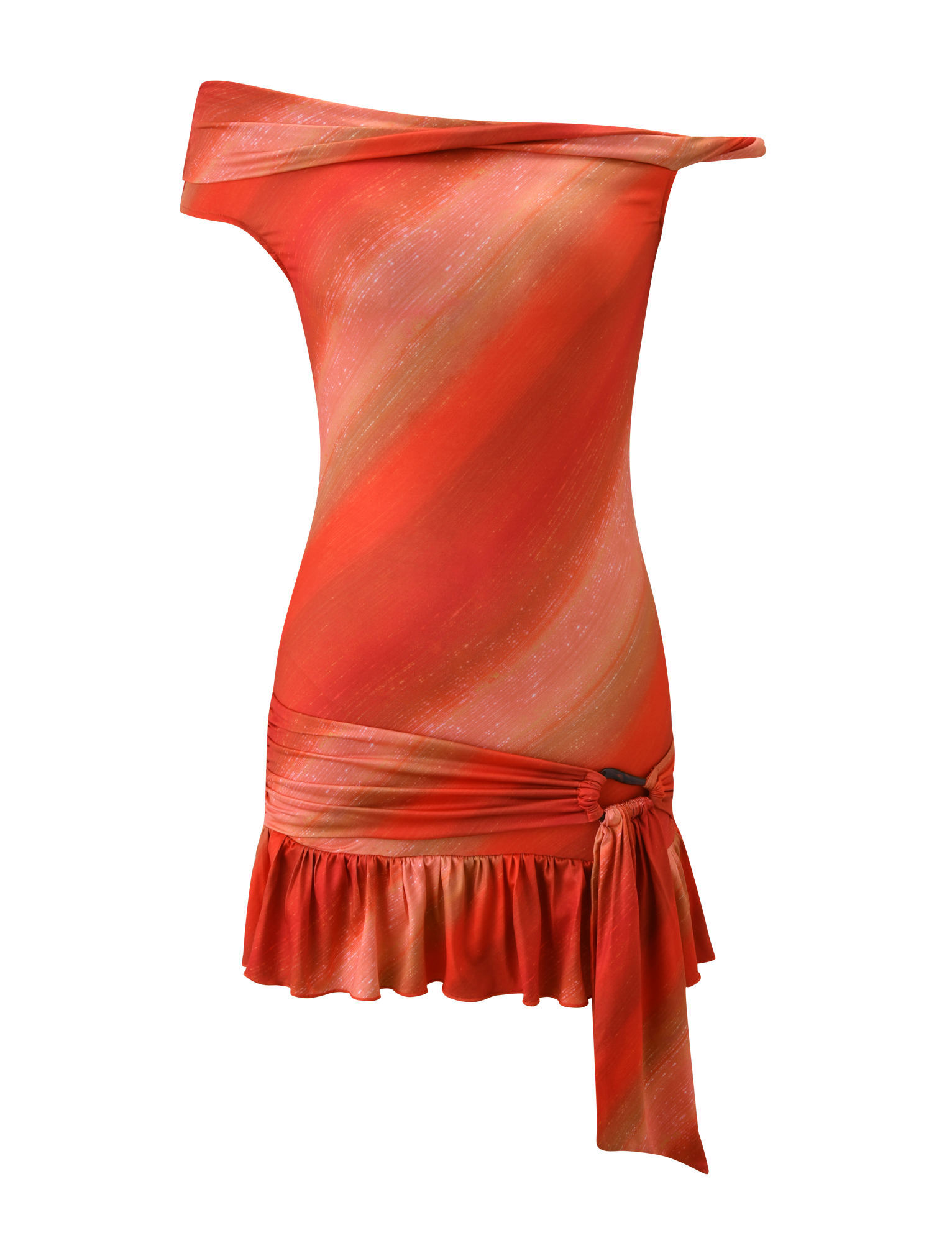HAELO MINI DRESS - SUNRISE GLITTER STRIPE - Image 7