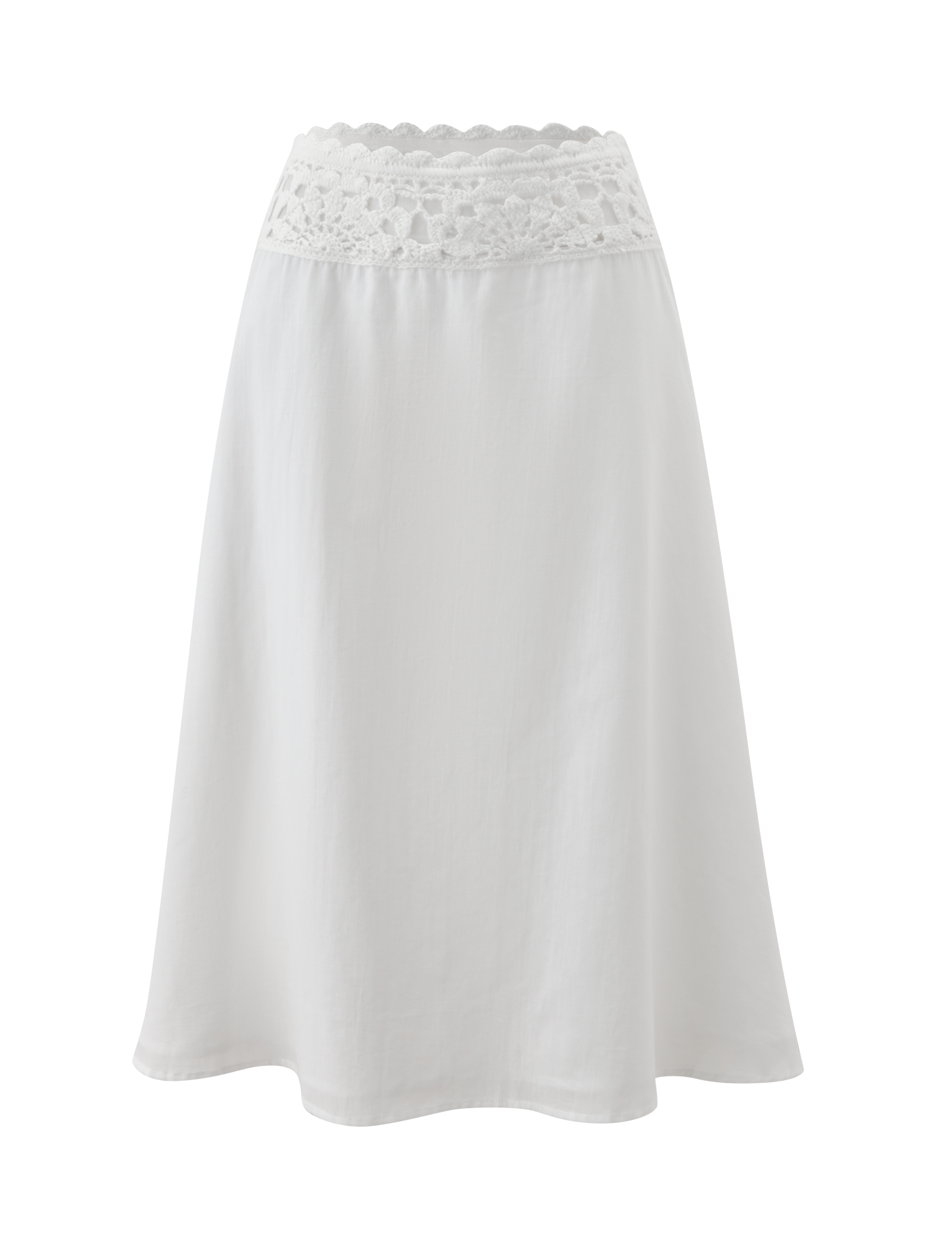 SASHA MIDI SKIRT - IVORY - Image 8
