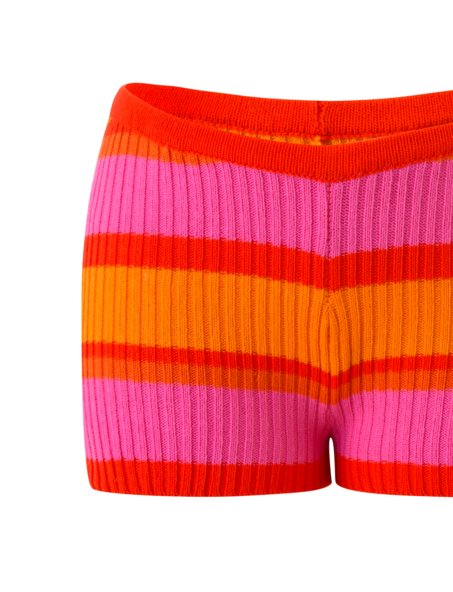 EVERLY KNIT SHORT - SUNSET TROPICAL STRIPE - Image 9