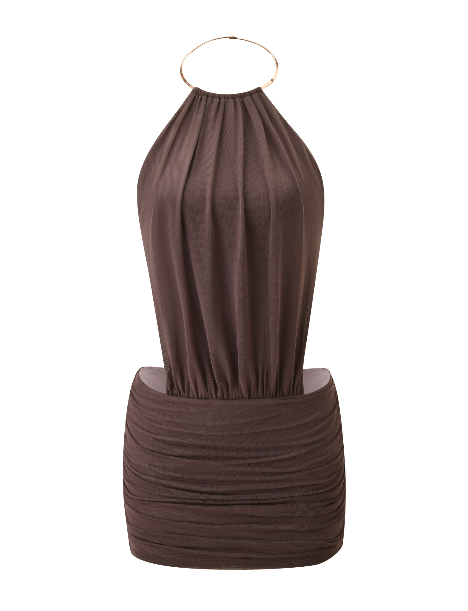 EVANNA MINI DRESS - MOCHA - Image 7