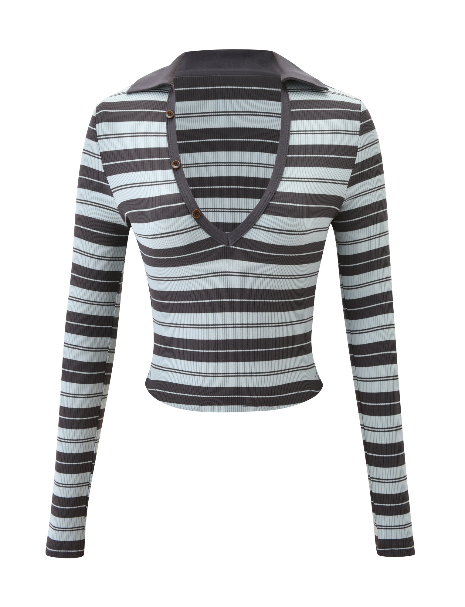KAYDIN LONG SLEEVE TOP - BLUE STRIPE - Image 6