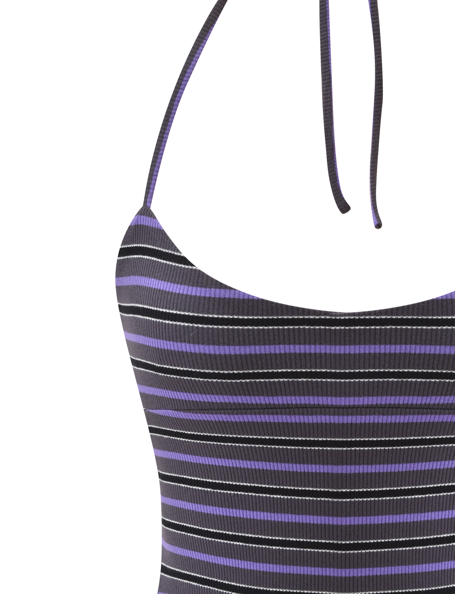 CERYS RIB TOP - GREY STRIPE - Image 10