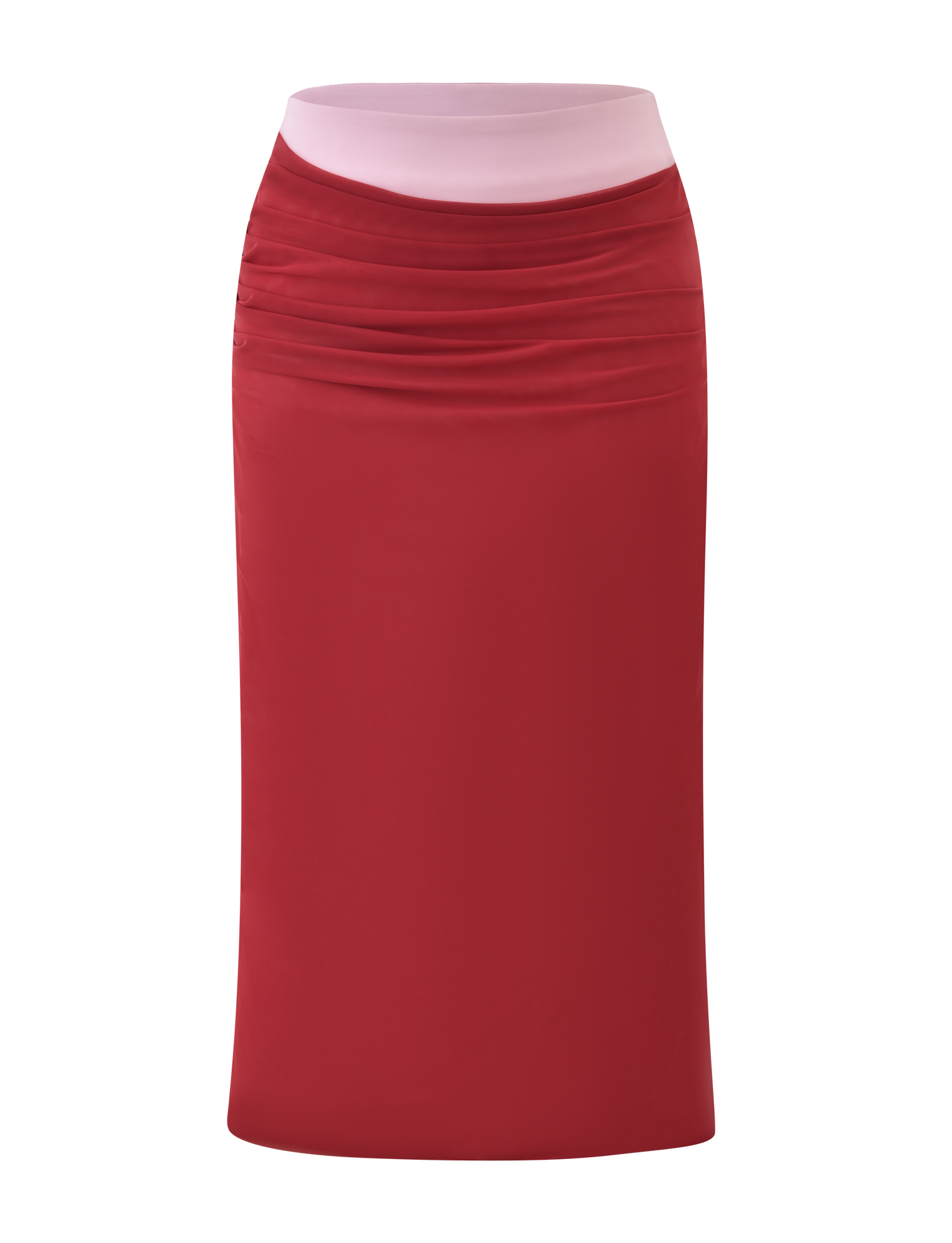 CALINE MIDI SKIRT - RED - Image 6