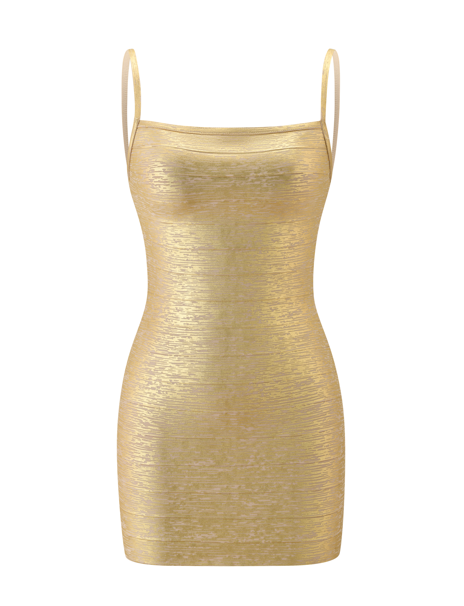 MIDORI METALLIC BANDAGE DRESS - GOLD - Image 7