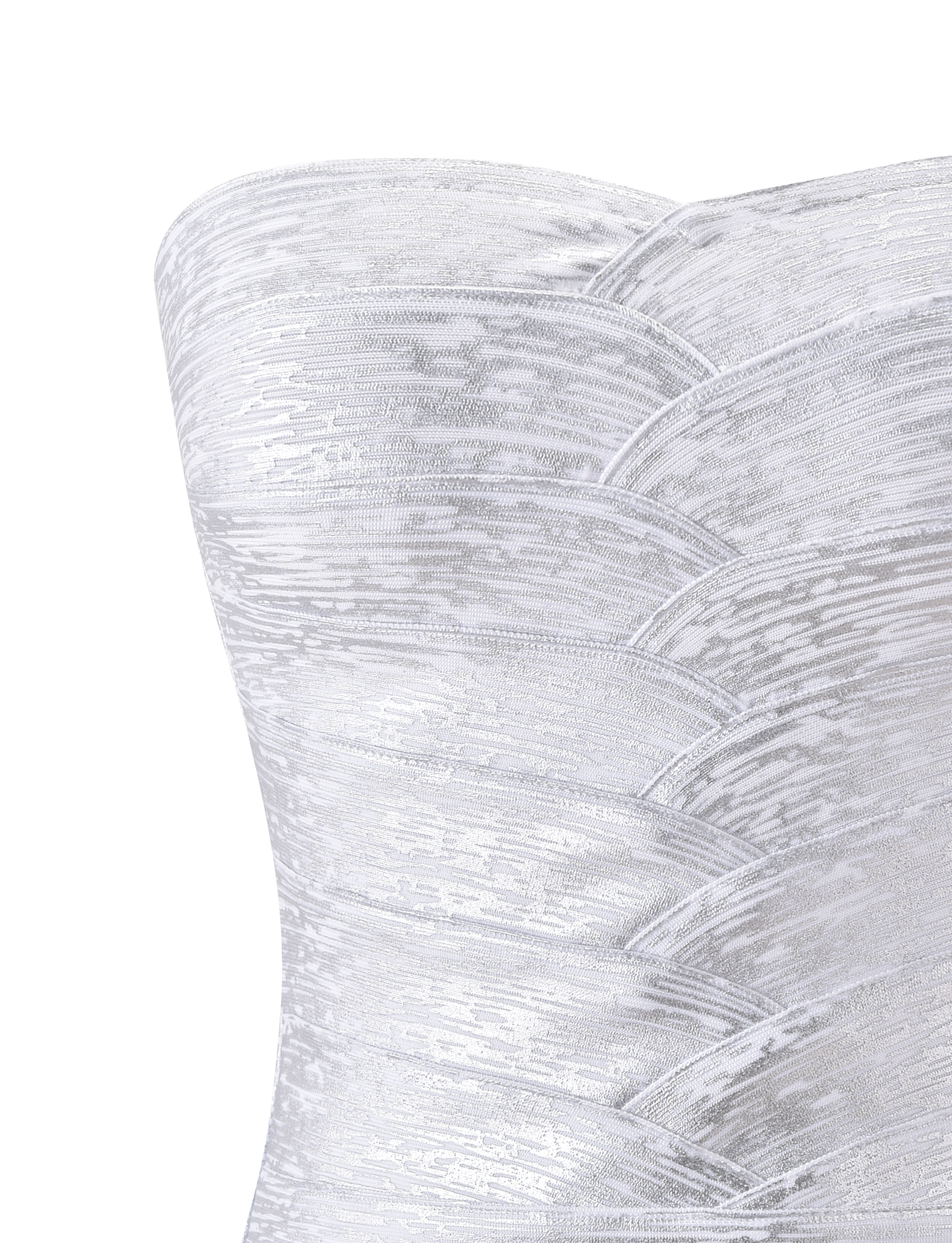 NIYA METALLIC BANDAGE TOP - LIQUID SILVER - Image 10