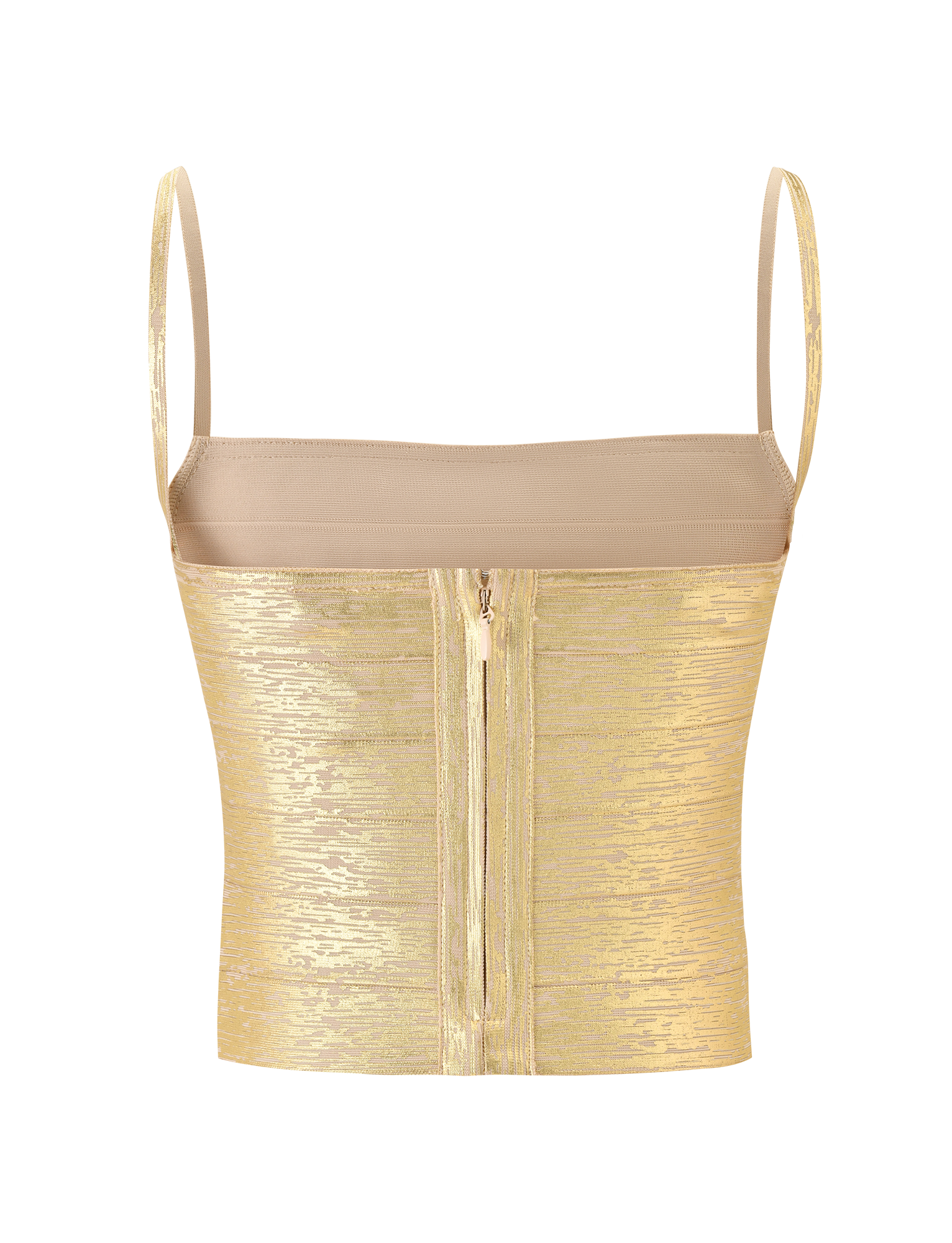 MIDORI METALLIC BANDAGE TOP - GOLD - Image 7