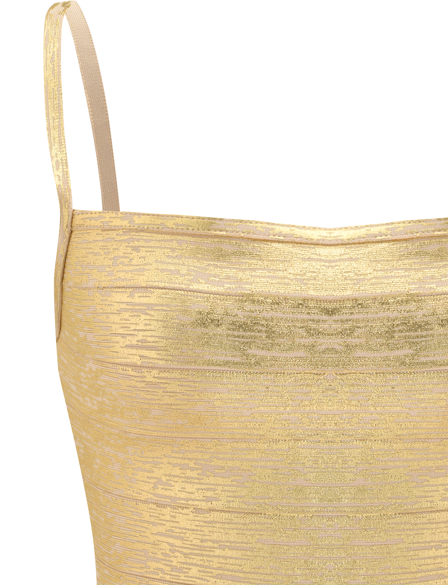 MIDORI METALLIC BANDAGE TOP - GOLD - Image 8