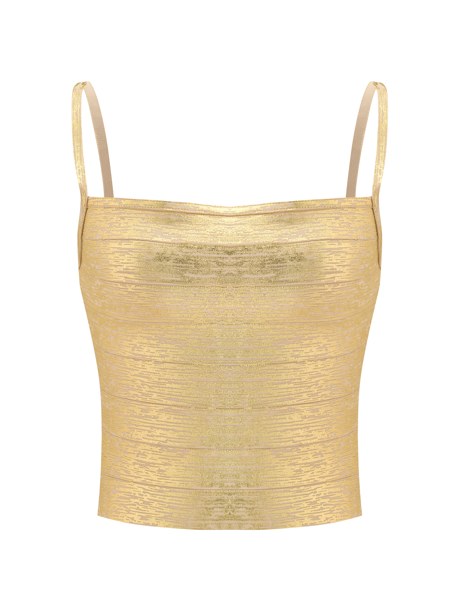MIDORI METALLIC BANDAGE TOP - GOLD - Image 6