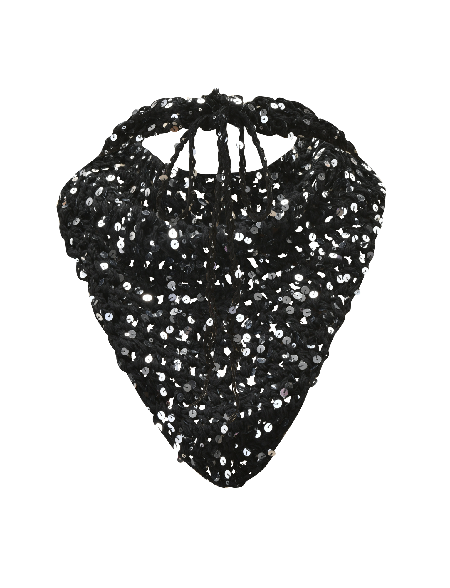 SYLVAN CROCHET SCARF - BLACK - Image 6