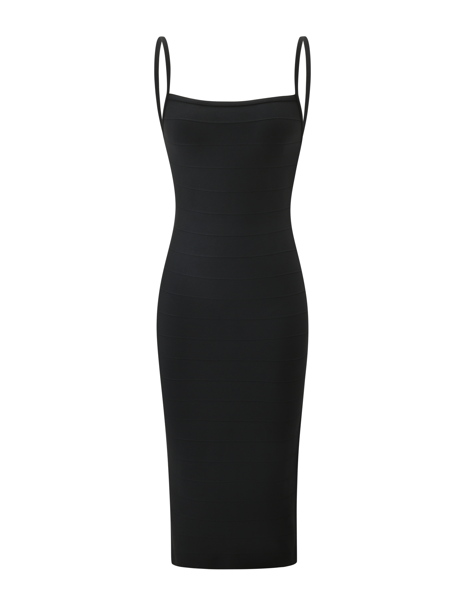 MIDORI MIDI BANDAGE DRESS - BLACK - Image 7