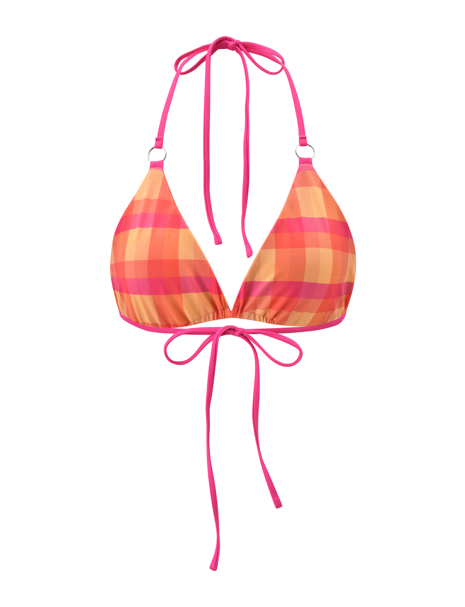 AYANNA REVERSIBLE BIKINI TOP - GINGHAM AND RESORT PLAID - Image 11
