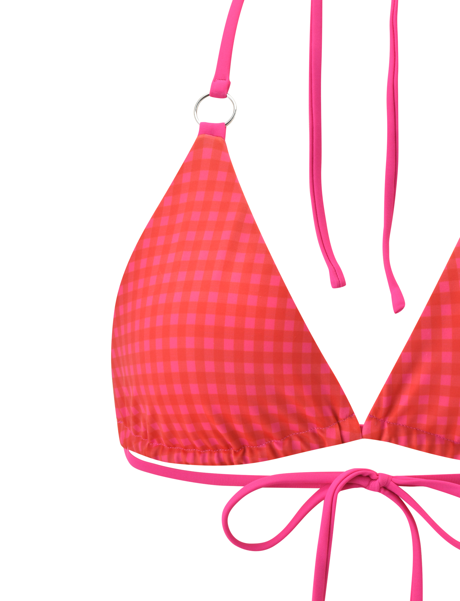 AYANNA REVERSIBLE BIKINI TOP - GINGHAM AND RESORT PLAID - Image 12