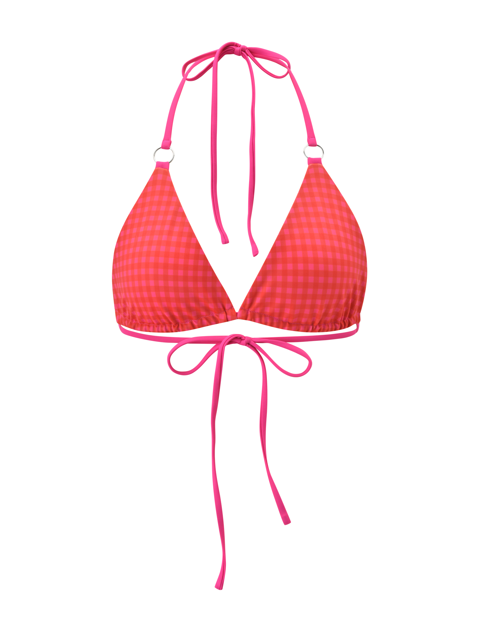 AYANNA REVERSIBLE BIKINI TOP - GINGHAM AND RESORT PLAID - Image 10