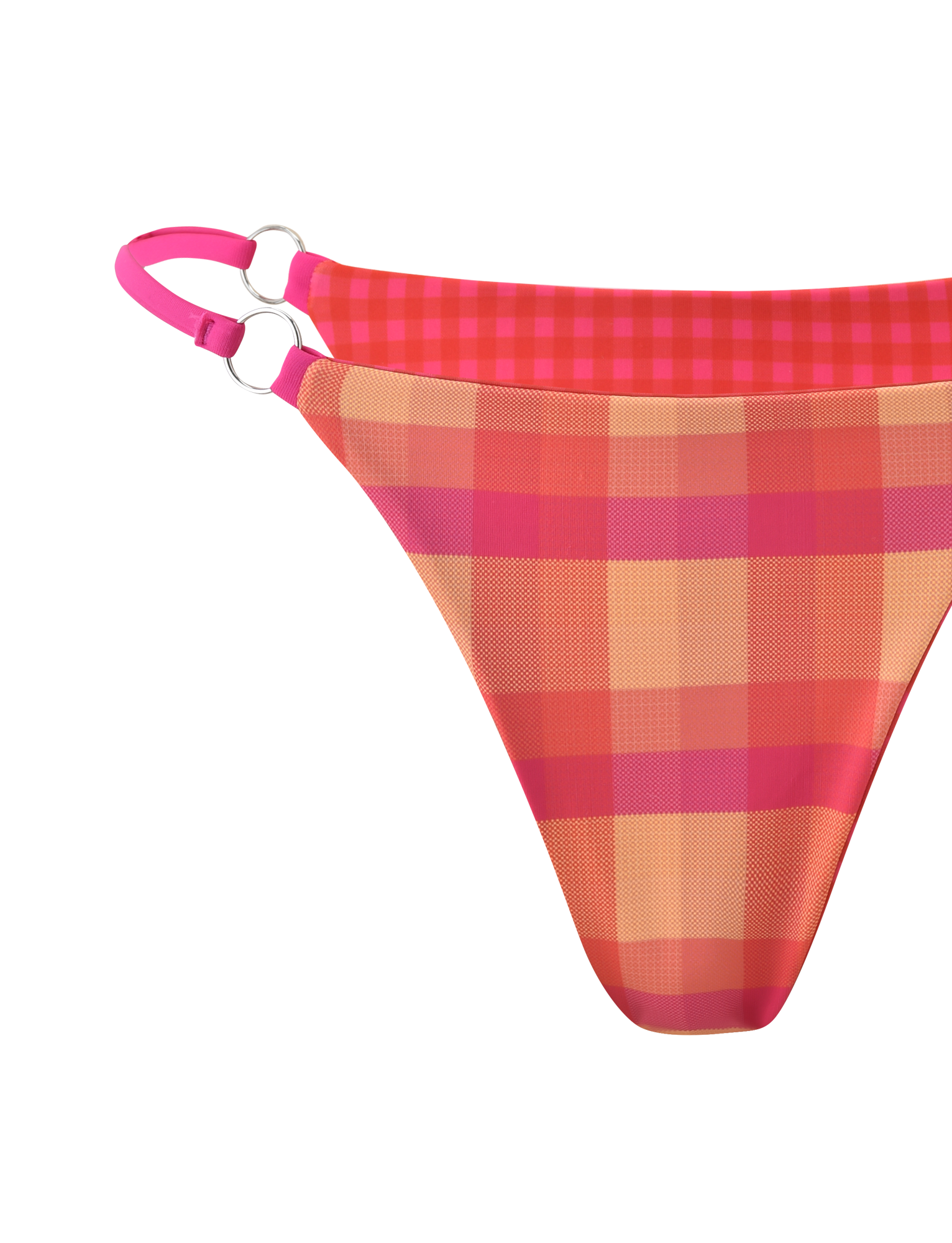 AYANNA REVERSIBLE BIKINI BOTTOM - GINGHAM AND RESORT PLAID - Image 12