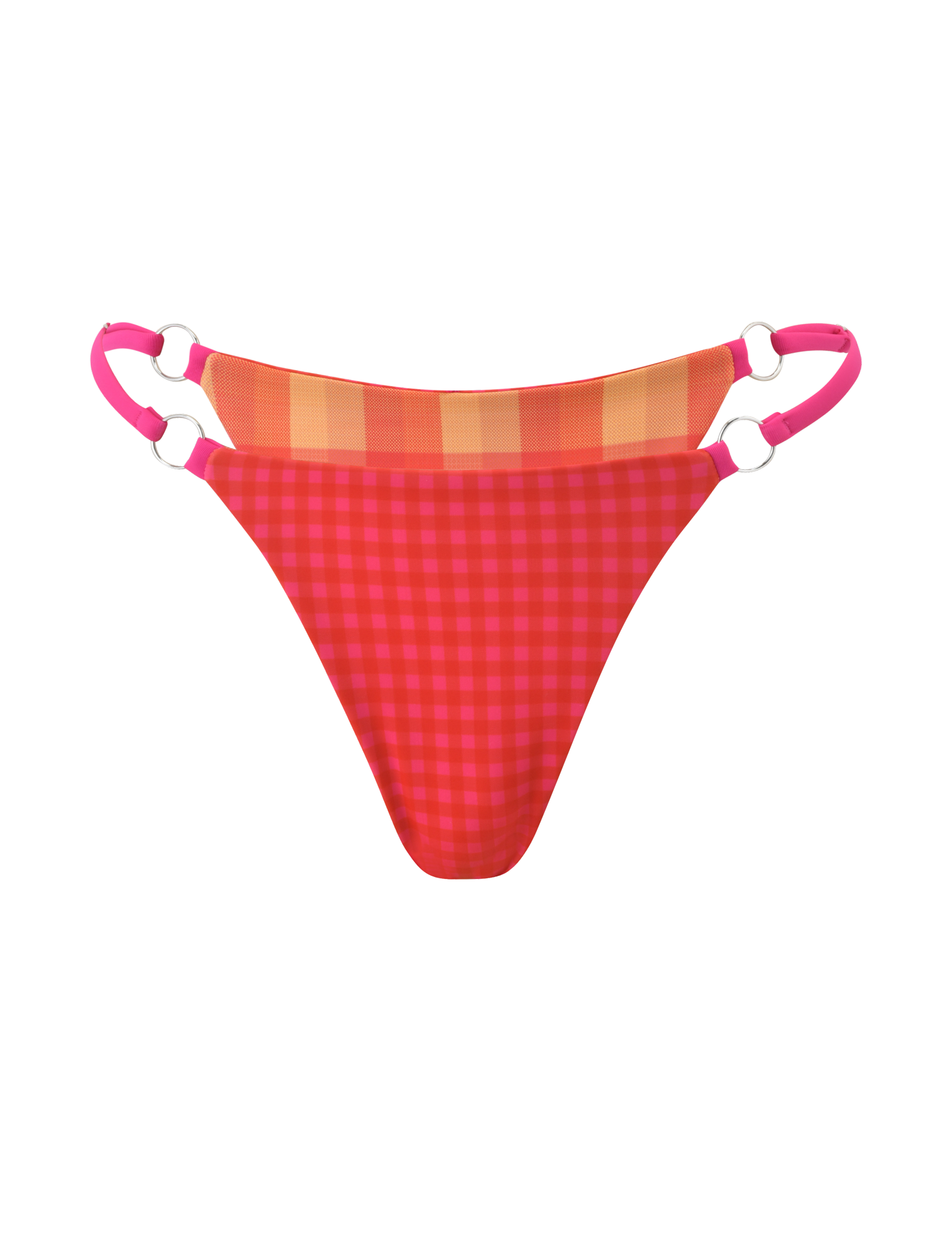 AYANNA REVERSIBLE BIKINI BOTTOM - GINGHAM AND RESORT PLAID - Image 10