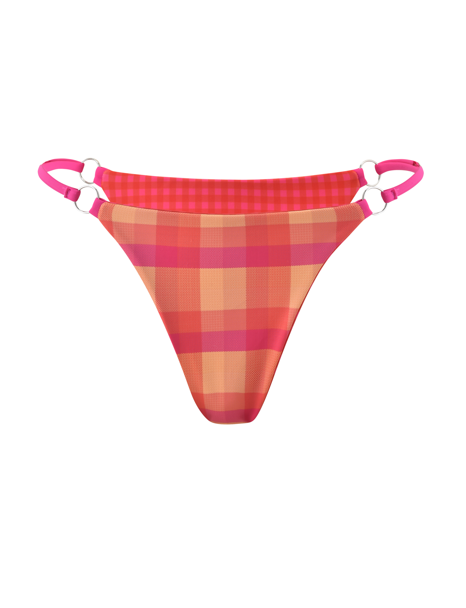 AYANNA REVERSIBLE BIKINI BOTTOM - GINGHAM AND RESORT PLAID - Image 8