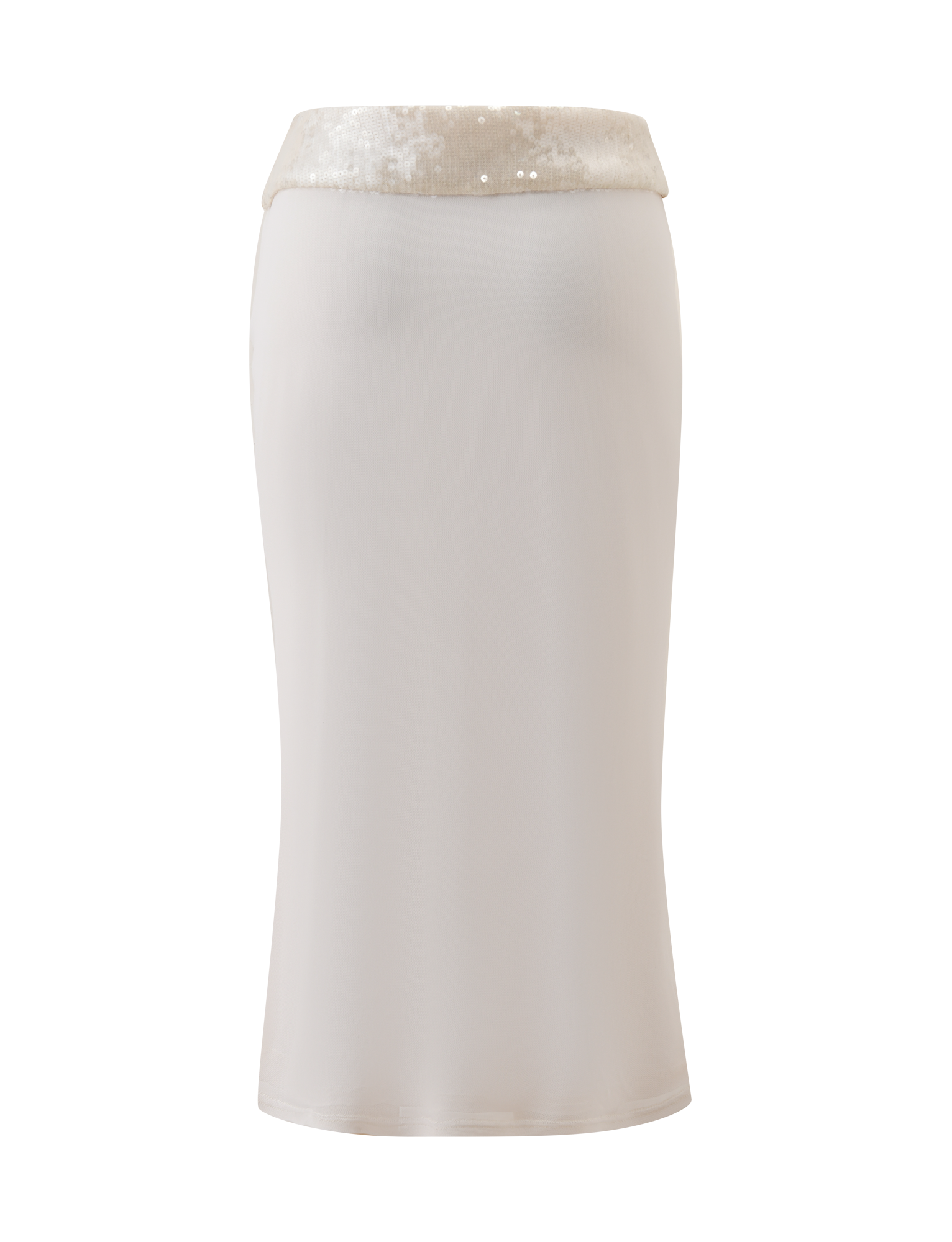 CHARLYZE MIDI SKIRT - CREAM - Image 7